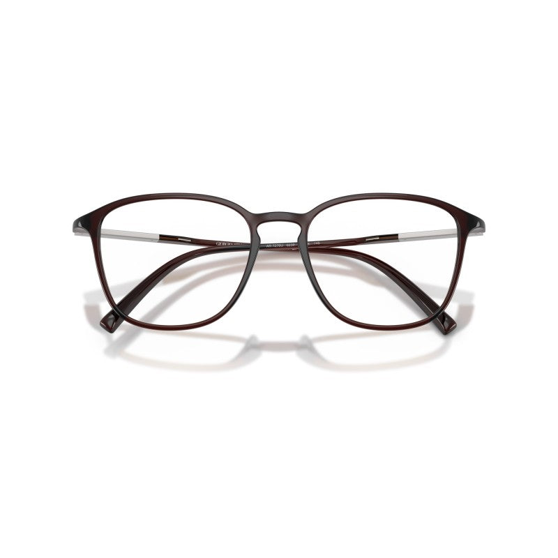 OCCHIALE DA VISTA UOMO | GIORGIO ARMANI AR 7276U - 6239 MARRONE TRASPARENTE - CALIBRO 51