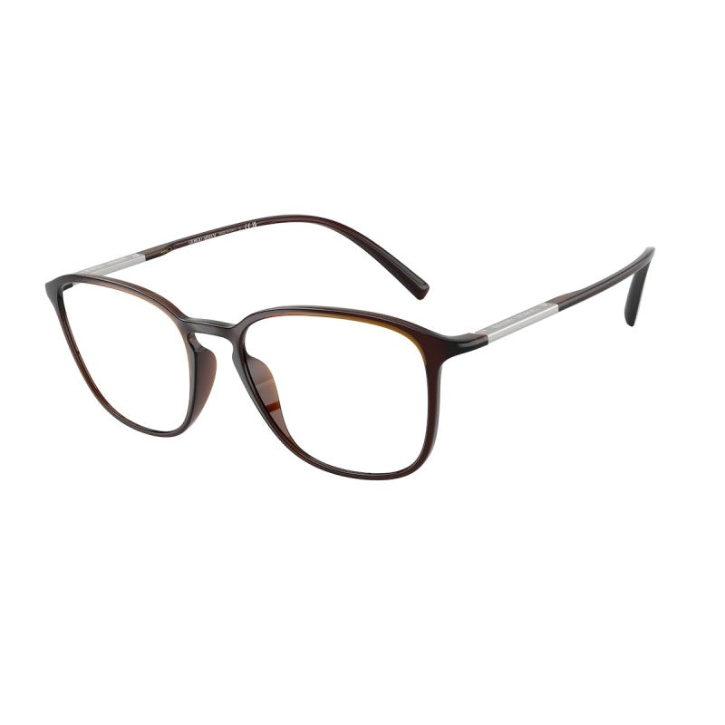 OCCHIALE DA VISTA UOMO | GIORGIO ARMANI AR 7276U - 6239 MARRONE TRASPARENTE - CALIBRO 51