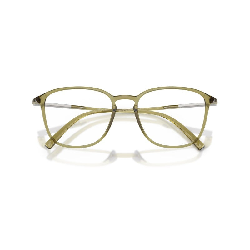 OCCHIALE DA VISTA UOMO | GIORGIO ARMANI AR 7276U - 6240 VERDE TRASPARENTE - CALIBRO 53