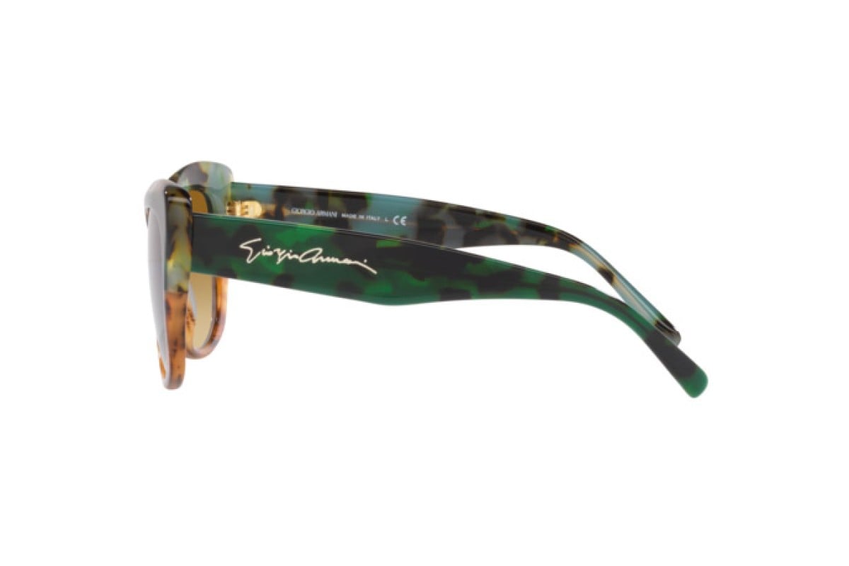 OCCHIALE DA SOLE DONNA | GIORGIO ARMANI AR 8161 - 59302L AVANA VERDE/MARRONE RIGATO - CALIBRO 56