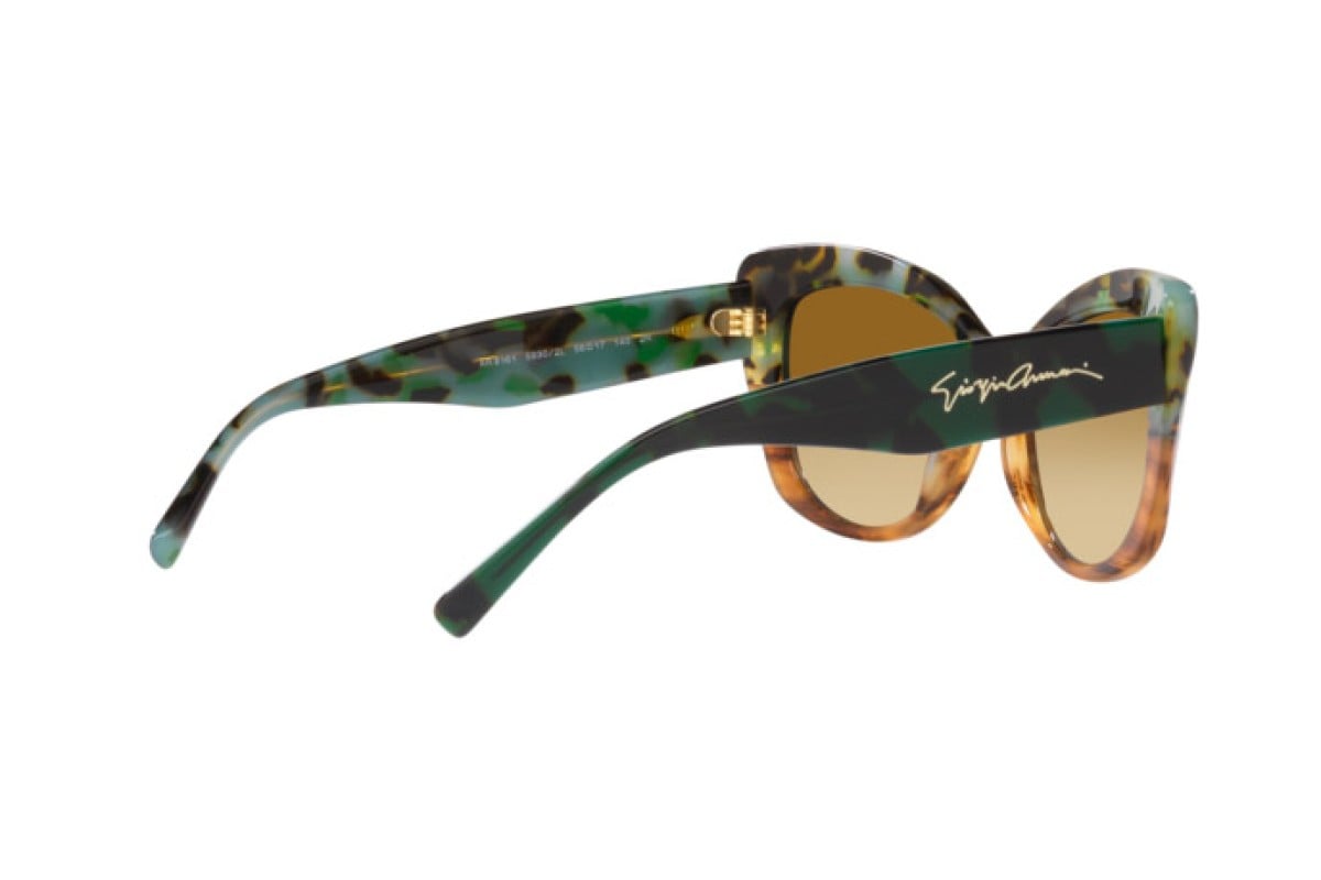 OCCHIALE DA SOLE DONNA | GIORGIO ARMANI AR 8161 - 59302L AVANA VERDE/MARRONE RIGATO - CALIBRO 56