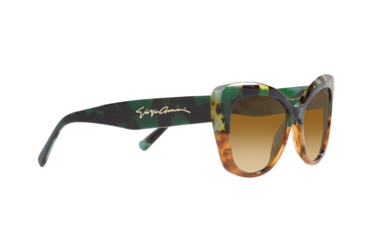 OCCHIALE DA SOLE DONNA | GIORGIO ARMANI AR 8161 - 59302L AVANA VERDE/MARRONE RIGATO - CALIBRO 56