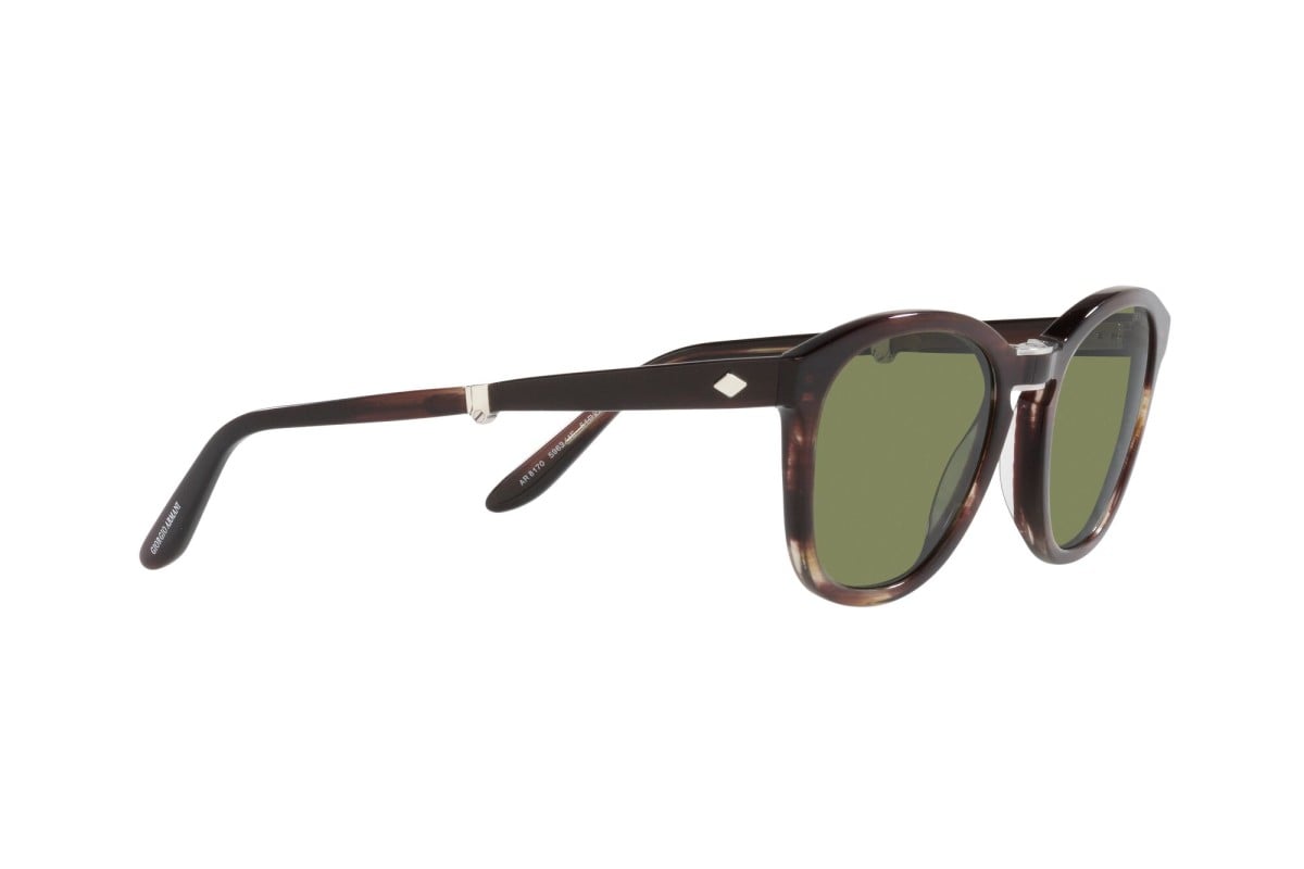 OCCHIALE DA SOLE UOMO | GIORGIO ARMANI AR 8170 - 59634E MARRONE STRIATO - CALIBRO 51