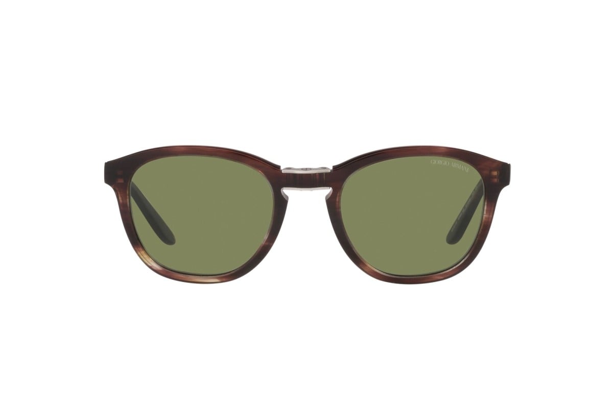 OCCHIALE DA SOLE UOMO | GIORGIO ARMANI AR 8170 - 59634E MARRONE STRIATO - CALIBRO 51