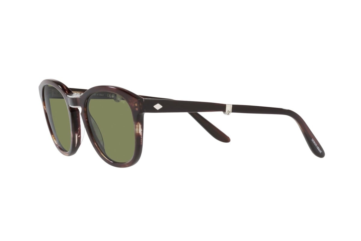 OCCHIALE DA SOLE UOMO | GIORGIO ARMANI AR 8170 - 59634E MARRONE STRIATO - CALIBRO 51