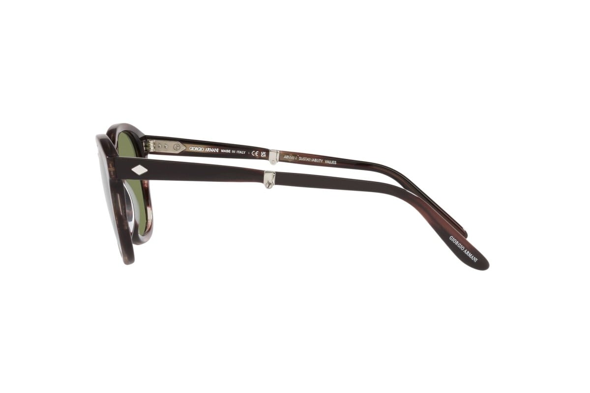 OCCHIALE DA SOLE UOMO | GIORGIO ARMANI AR 8170 - 59634E MARRONE STRIATO - CALIBRO 51