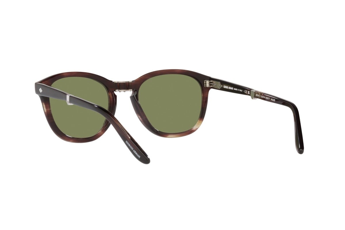 OCCHIALE DA SOLE UOMO | GIORGIO ARMANI AR 8170 - 59634E MARRONE STRIATO - CALIBRO 51