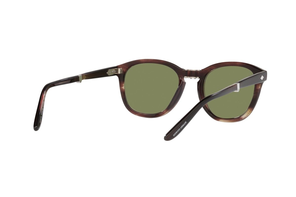OCCHIALE DA SOLE UOMO | GIORGIO ARMANI AR 8170 - 59634E MARRONE STRIATO - CALIBRO 51