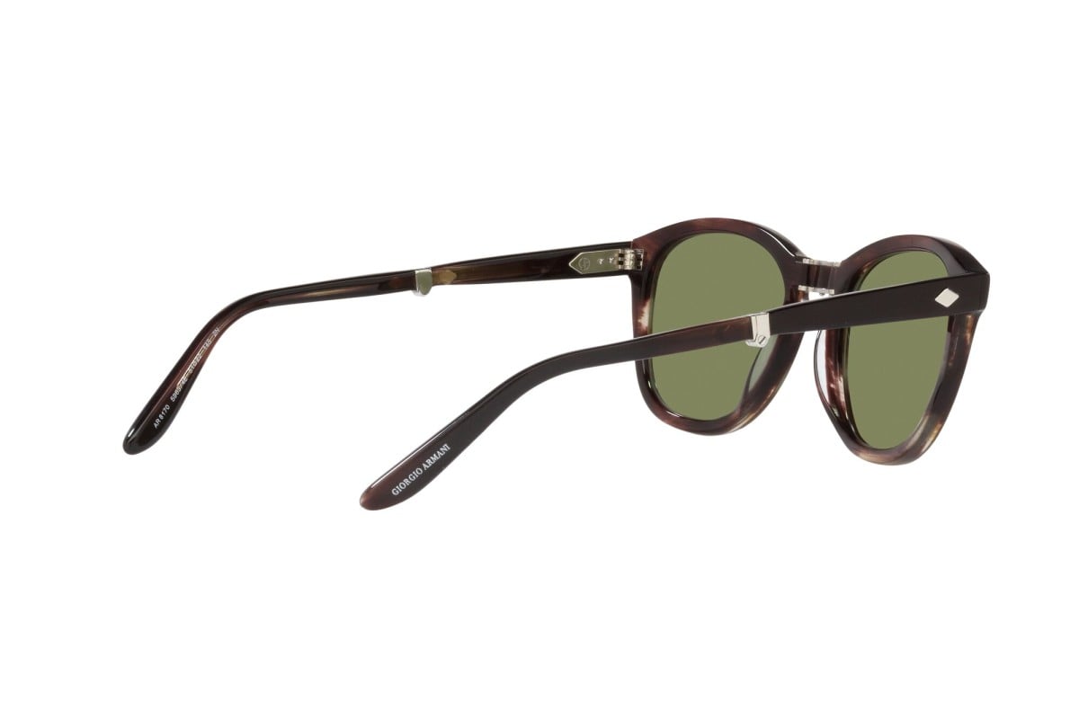 OCCHIALE DA SOLE UOMO | GIORGIO ARMANI AR 8170 - 59634E MARRONE STRIATO - CALIBRO 51