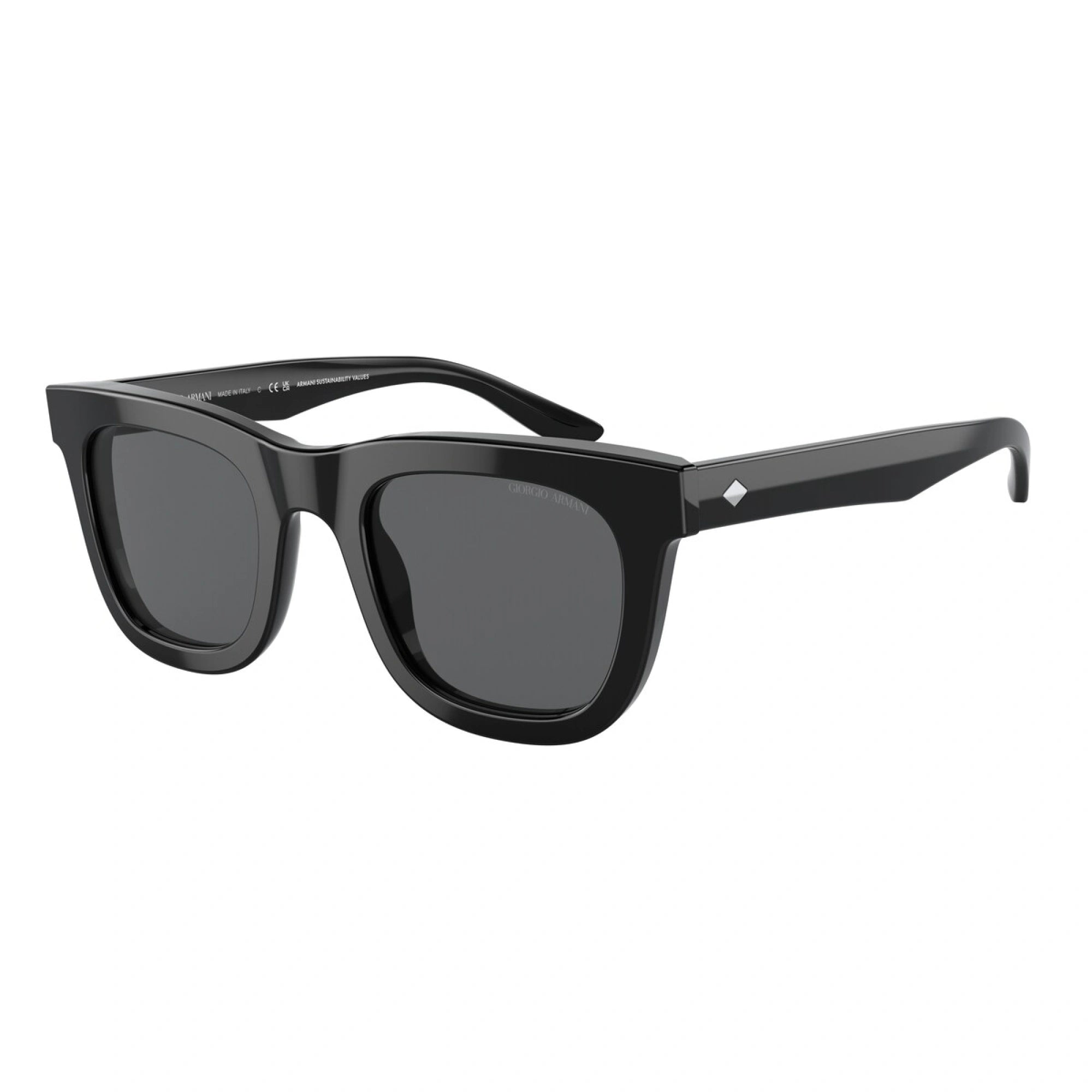 GIORGIO ARMANI AR 8171 - 5875B1 NERO | OCCHIALE DA SOLE UOMO | CALIBRO 49