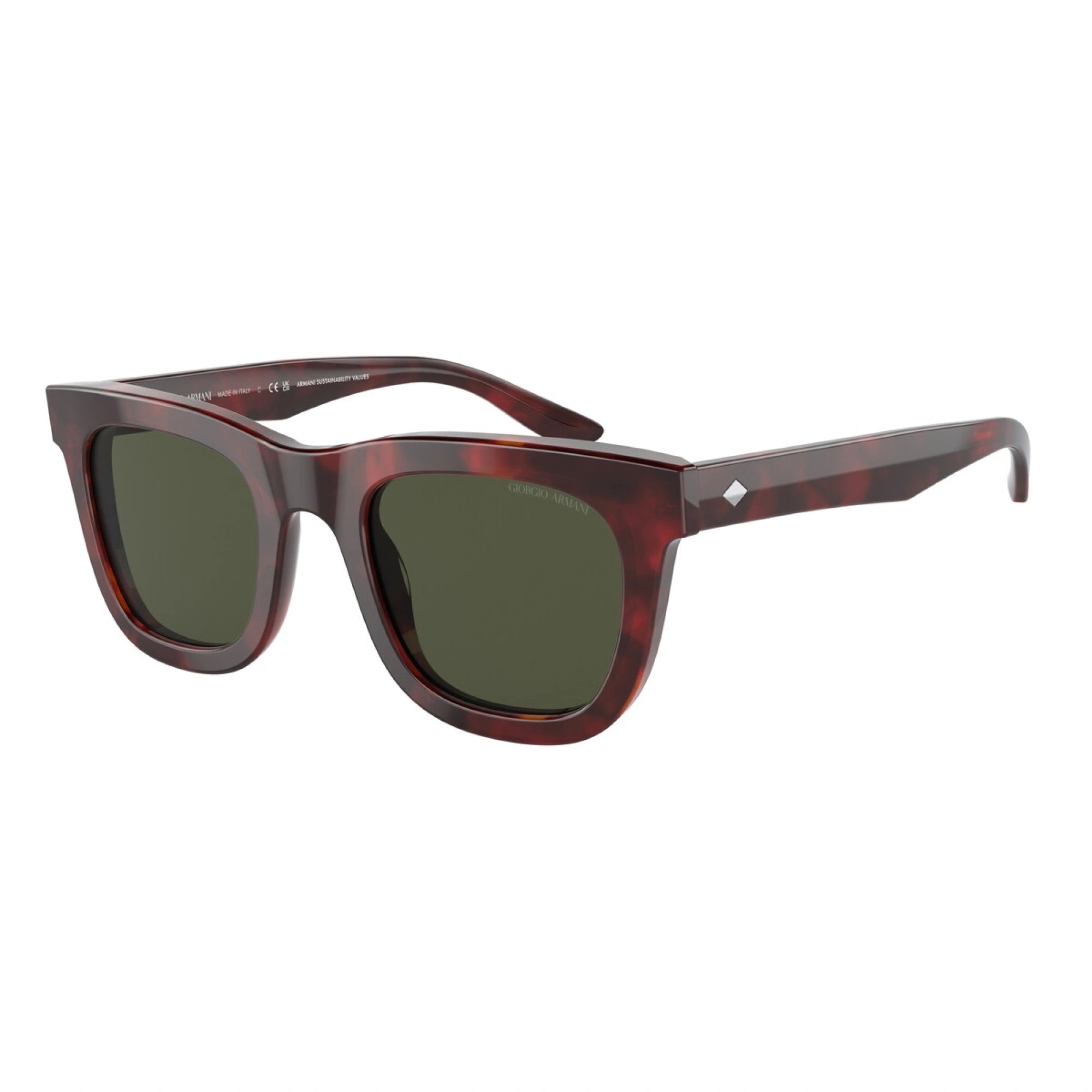GIORGIO ARMANI AR 8171 - 596231 AVANA ROSSA | OCCHIALE DA SOLE UOMO | CALIBRO 49