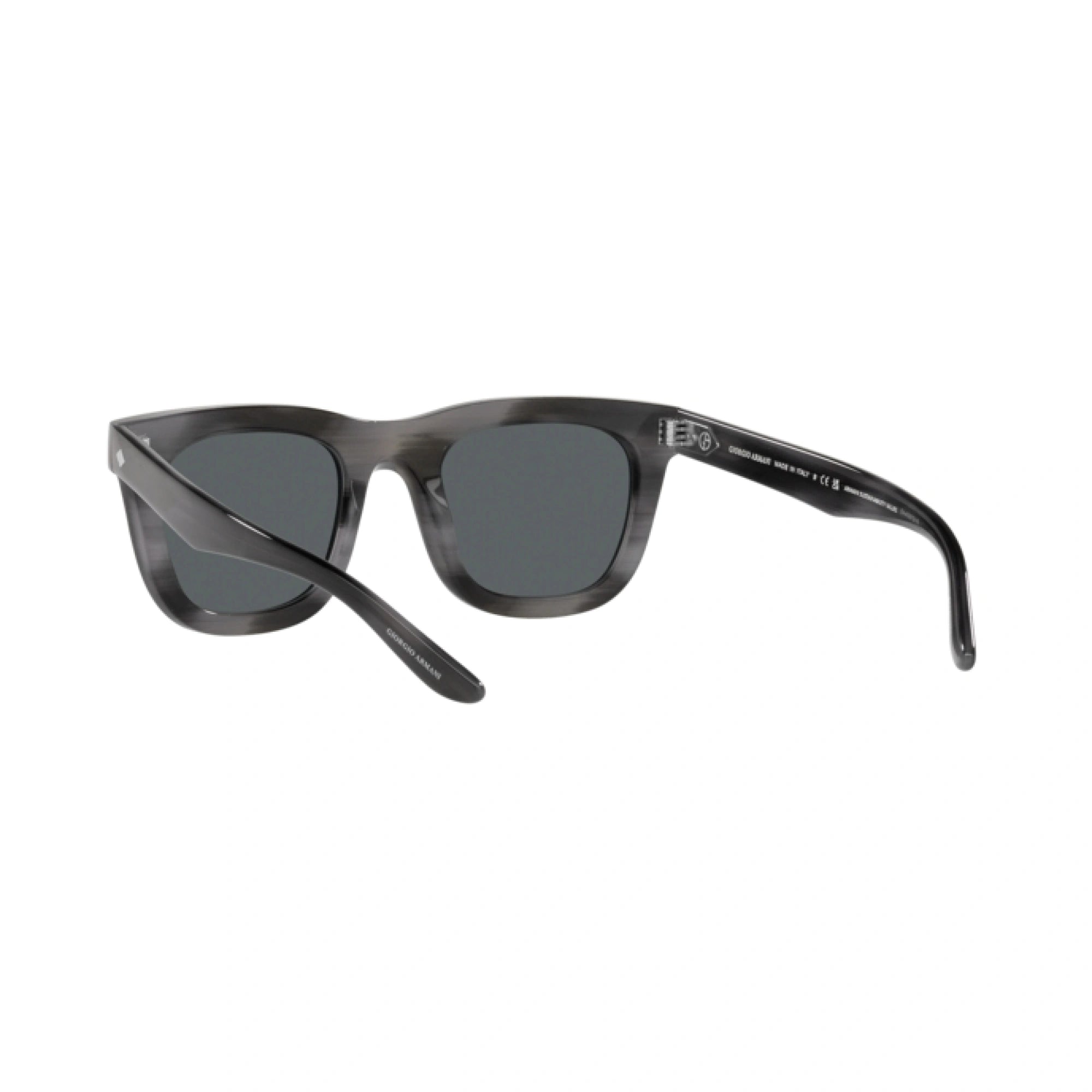 GIORGIO ARMANI AR 8171 - 5964P2 GRIGIO RIGATO | OCCHIALE DA SOLE UOMO | CALIBRO 49