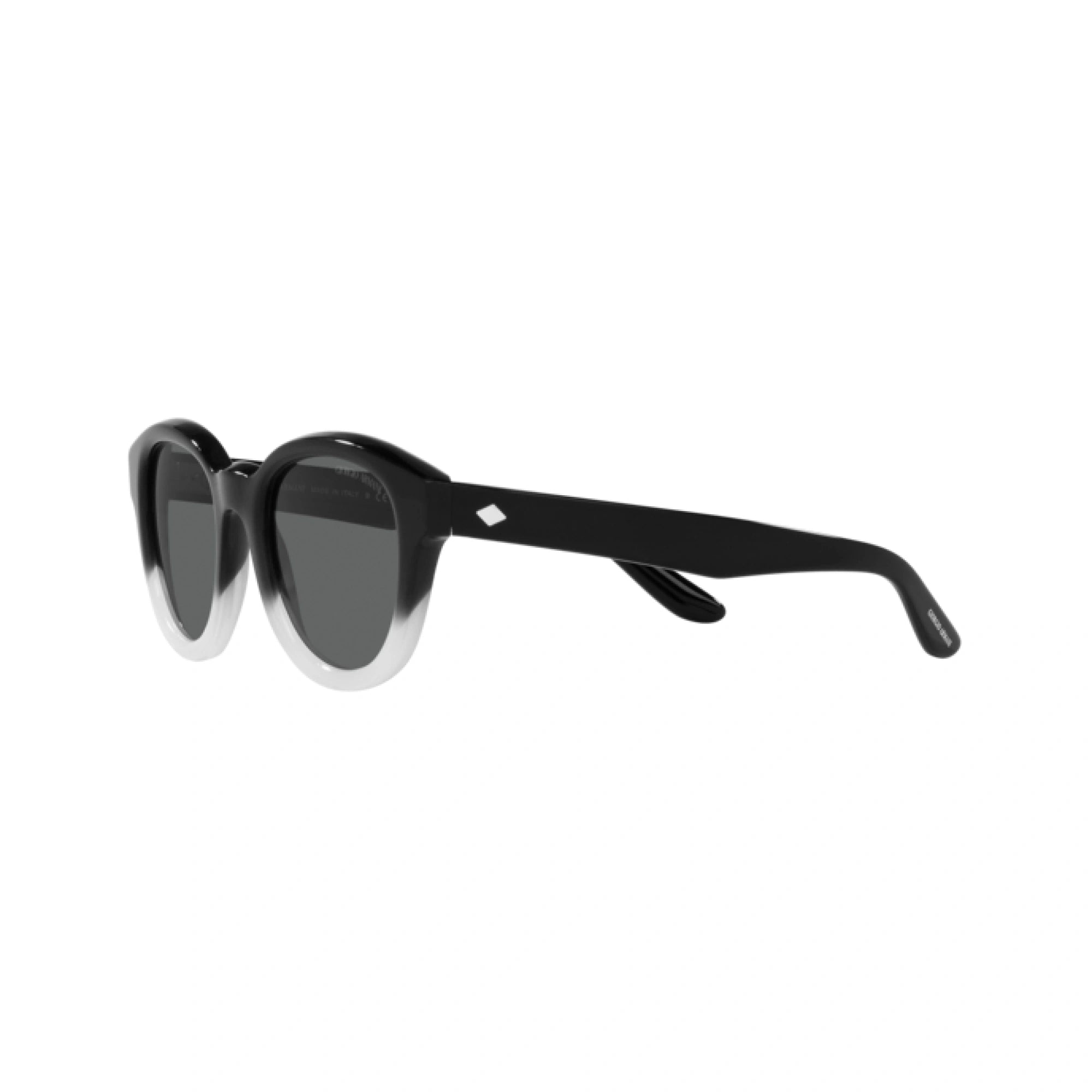 GIORGIO ARMANI AR 8181 - 5996B1 GRADIENTE NERO-BIANCO | OCCHIALE DA SOLE DONNA | CALIBRO 49