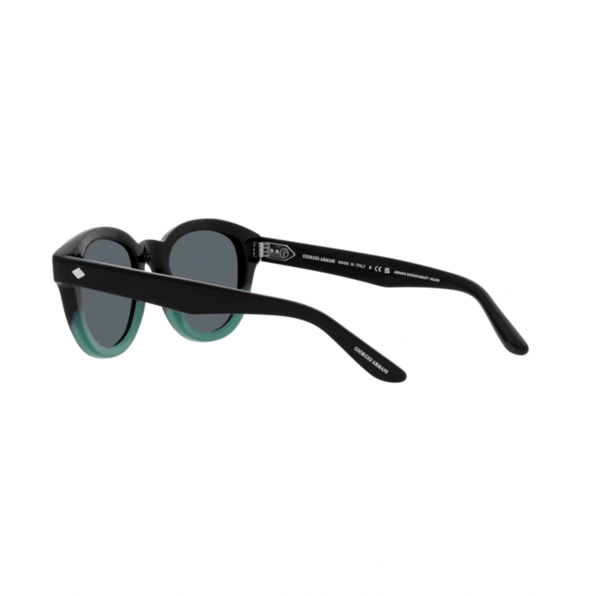 GIORGIO ARMANI AR 8181 - 5998R5 NERO PETROLIO SFUMATO | OCCHIALE DA SOLE DONNA | CALIBRO 49