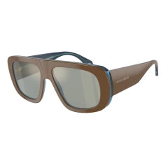 GIORGIO ARMANI AR 8183 - 5985Y5 BROWN-TRANSPARENT BLUE | MEN'S CALIBER 56 SUNGLASSES 