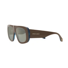 GIORGIO ARMANI AR 8183 - 5985Y5 BROWN-TRANSPARENT BLUE | MEN'S CALIBER 56 SUNGLASSES 