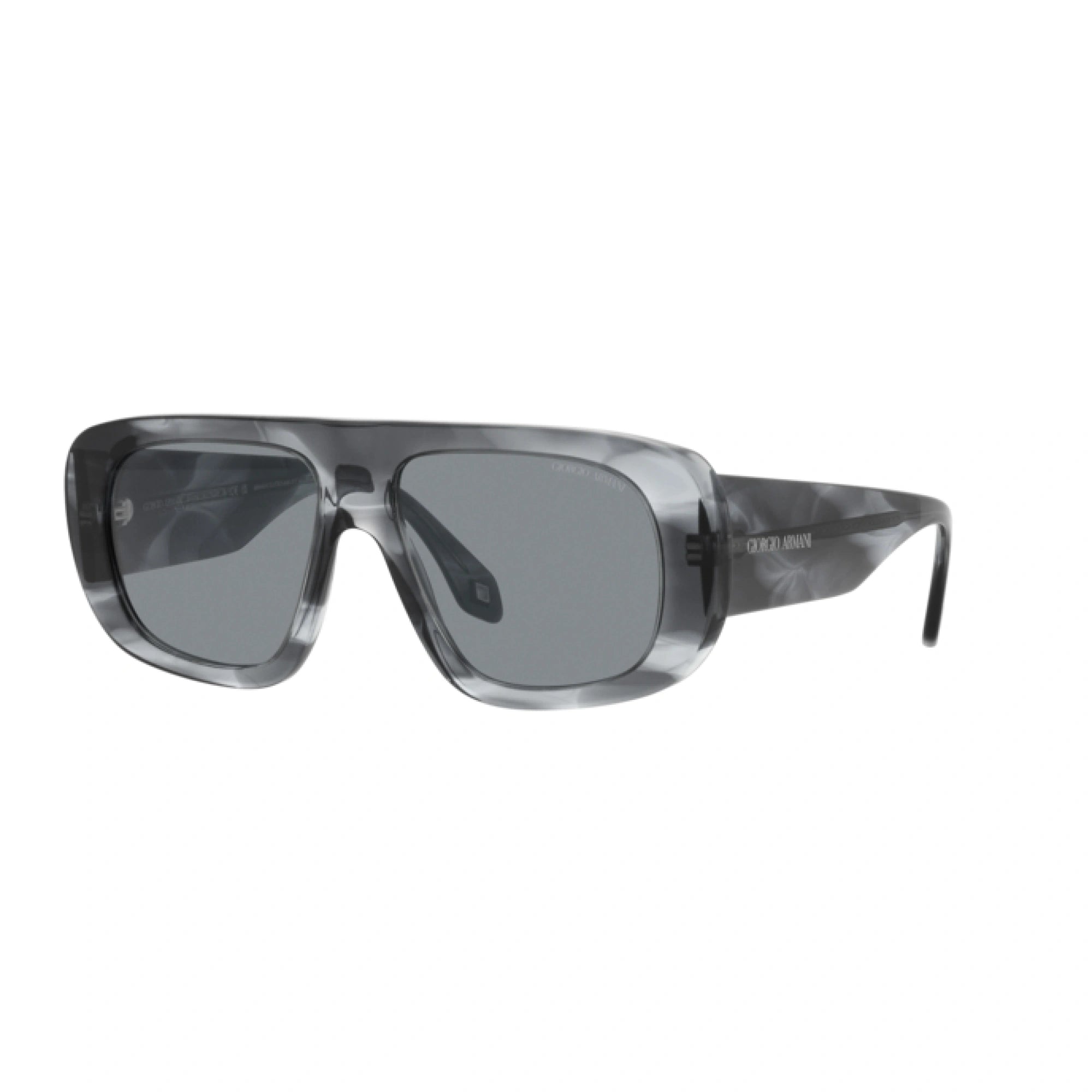 GIORGIO ARMANI AR 8183 - 598602 BLU A STRISCE | OCCHIALE DA SOLE UOMO | CALIBRO 56