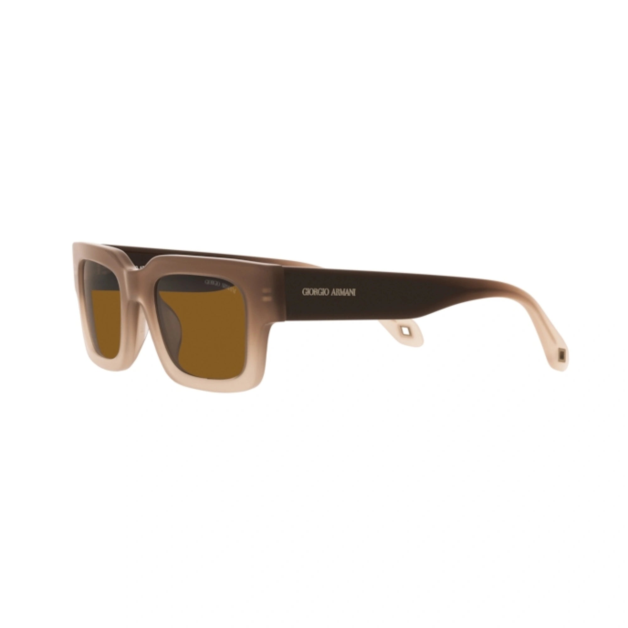 GIORGIO ARMANI AR 8184U - 598133 SFUMATO MARRONE-CRISTALLO | OCCHIALE DA SOLE UOMO | CALIBRO 52
