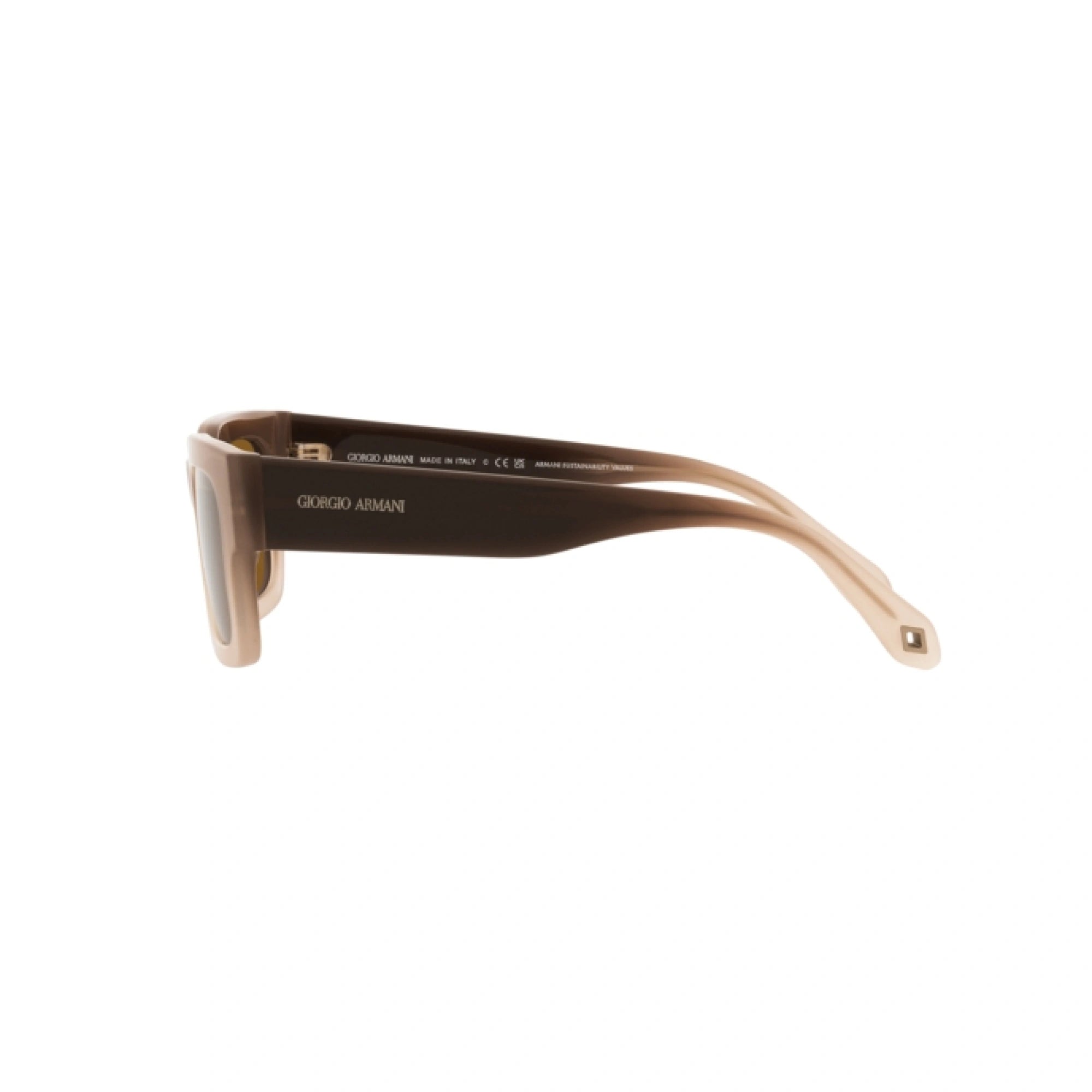GIORGIO ARMANI AR 8184U - 598133 SFUMATO MARRONE-CRISTALLO | OCCHIALE DA SOLE UOMO | CALIBRO 52