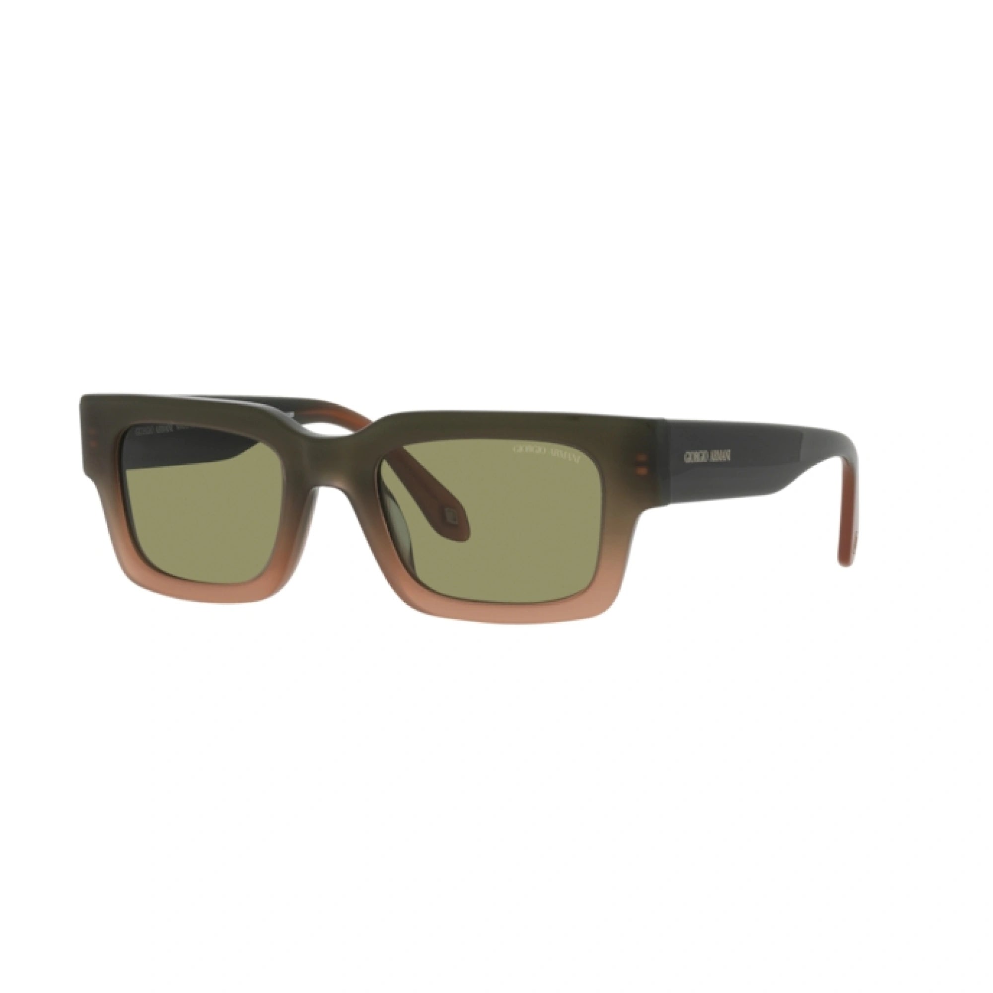 GIORGIO ARMANI AR 8184U - 598214 SFUMATURA VERDE-MARRONE | OCCHIALE DA SOLE UOMO | CALIBRO 52