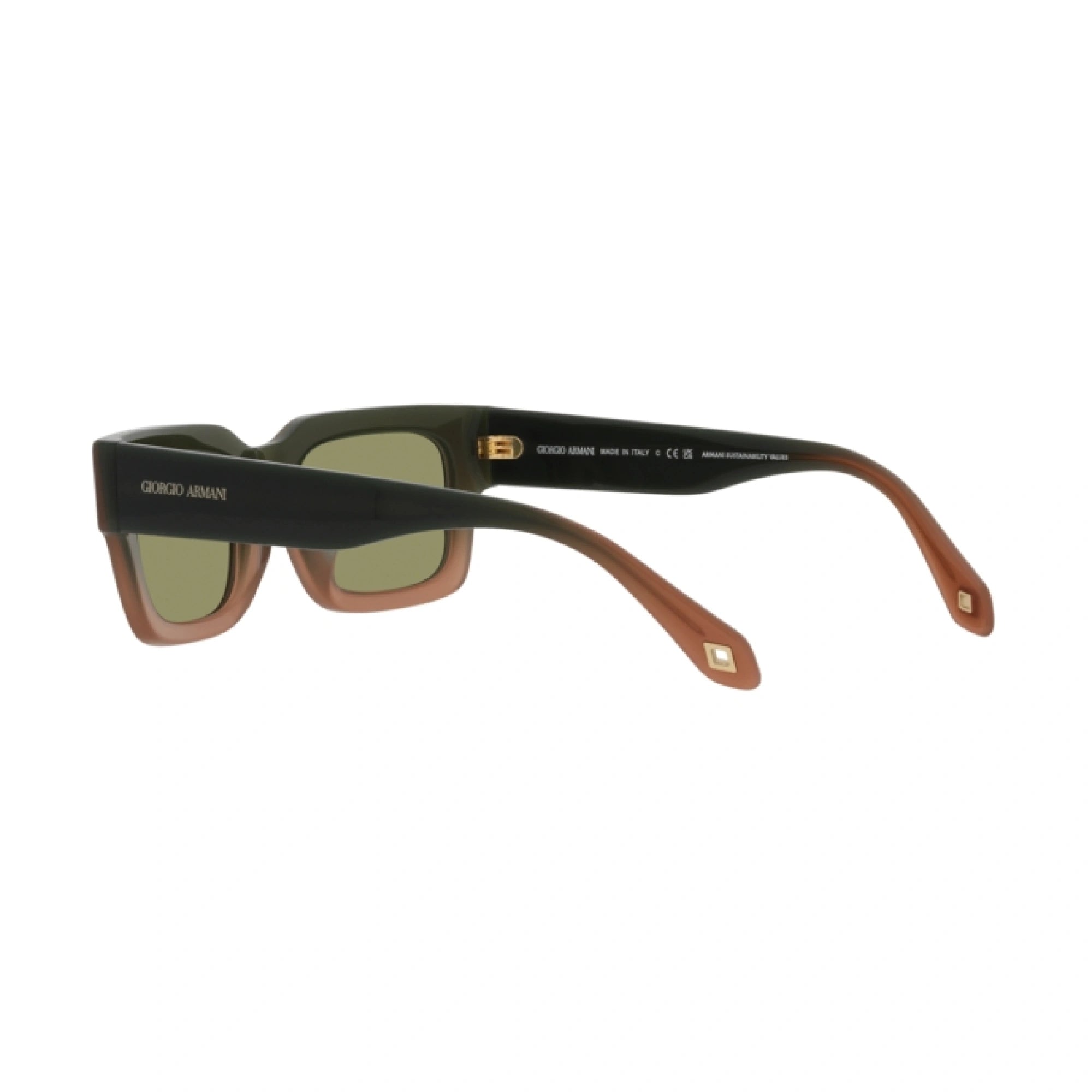 GIORGIO ARMANI AR 8184U - 598214 SFUMATURA VERDE-MARRONE | OCCHIALE DA SOLE UOMO | CALIBRO 52