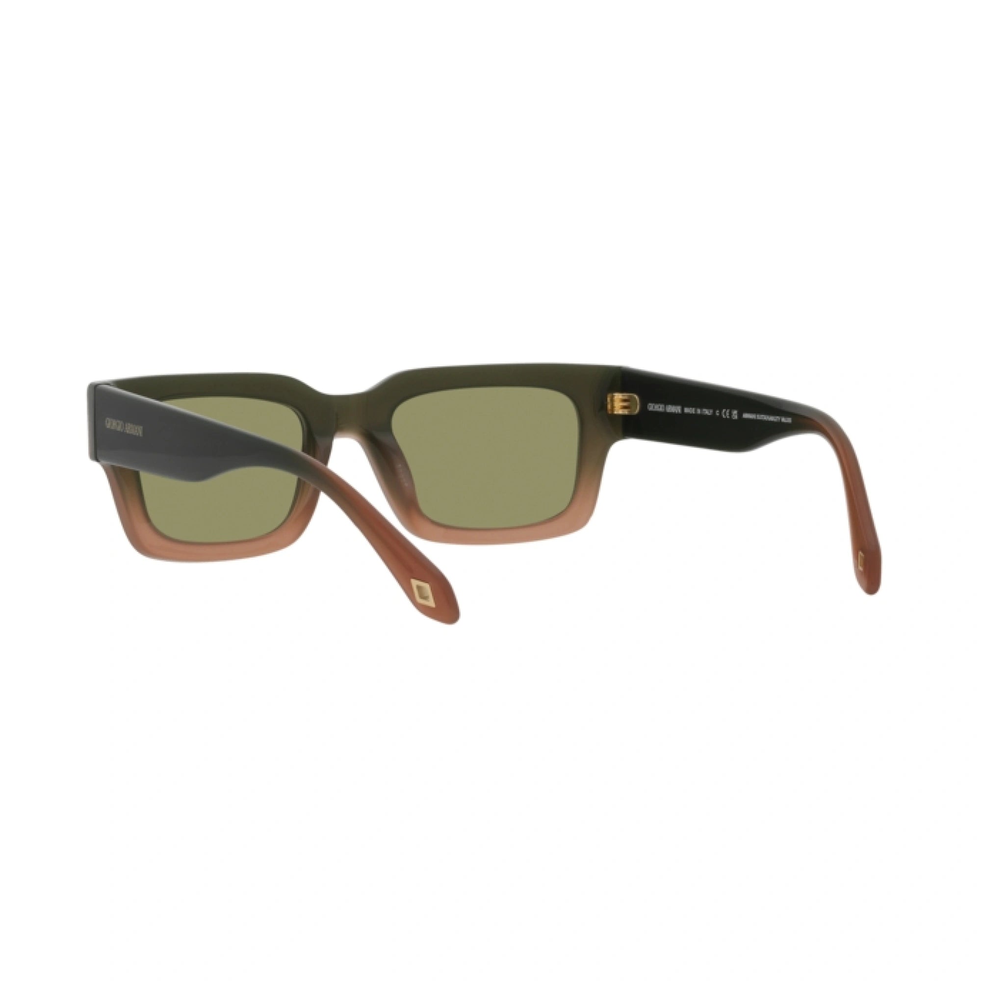 GIORGIO ARMANI AR 8184U - 598214 SFUMATURA VERDE-MARRONE | OCCHIALE DA SOLE UOMO | CALIBRO 52