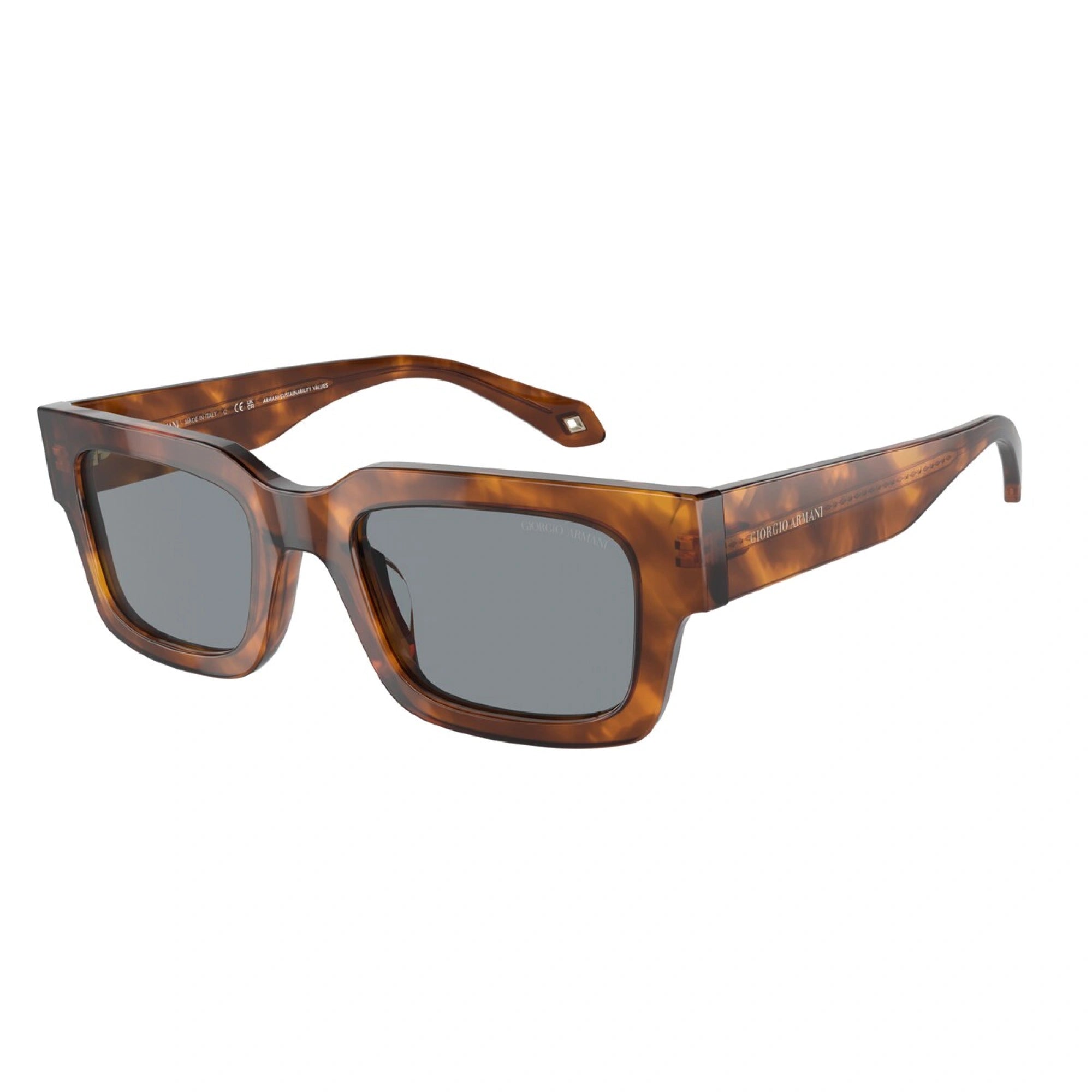 GIORGIO ARMANI AR 8184U - 598802 AVANA ROSSA | OCCHIALE DA SOLE UOMO | CALIBRO 52