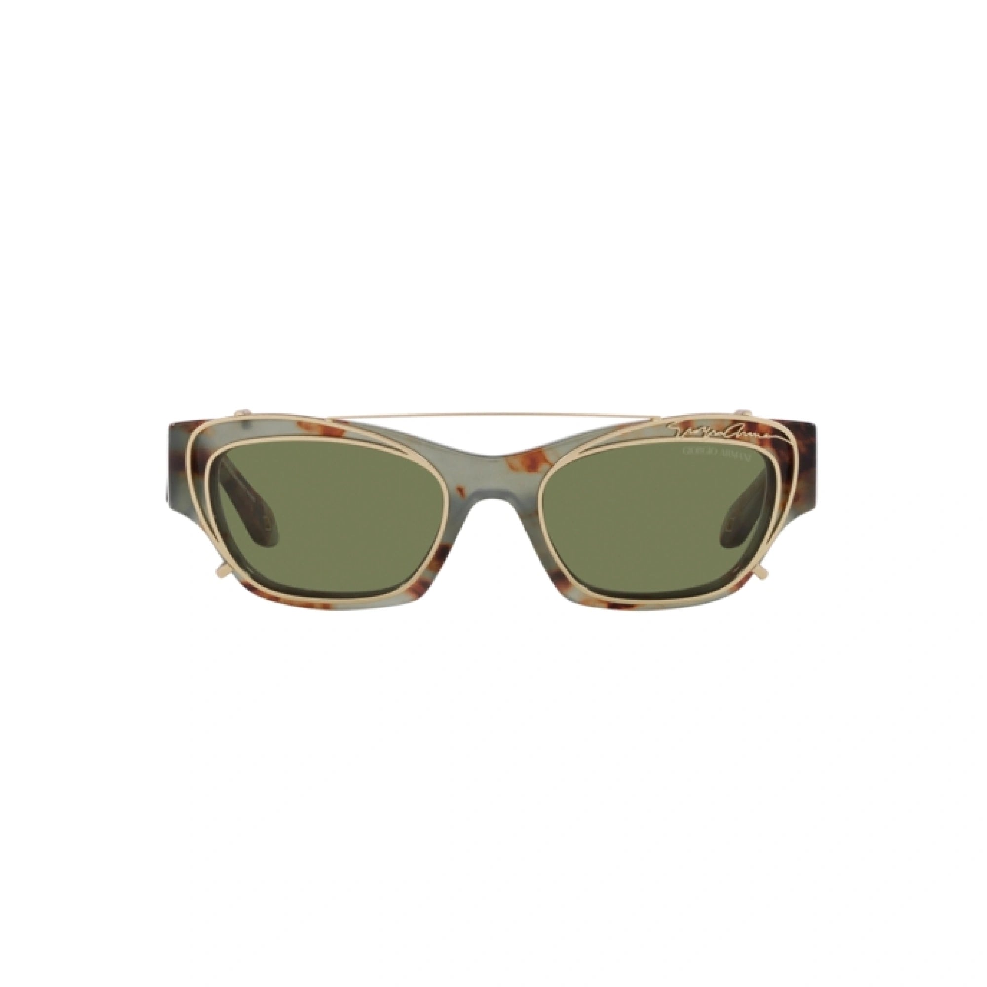 GIORGIO ARMANI AR 8185U - 59771W AVANA VERDE | OCCHIALE DA SOLE DONNA | CALIBRO 50