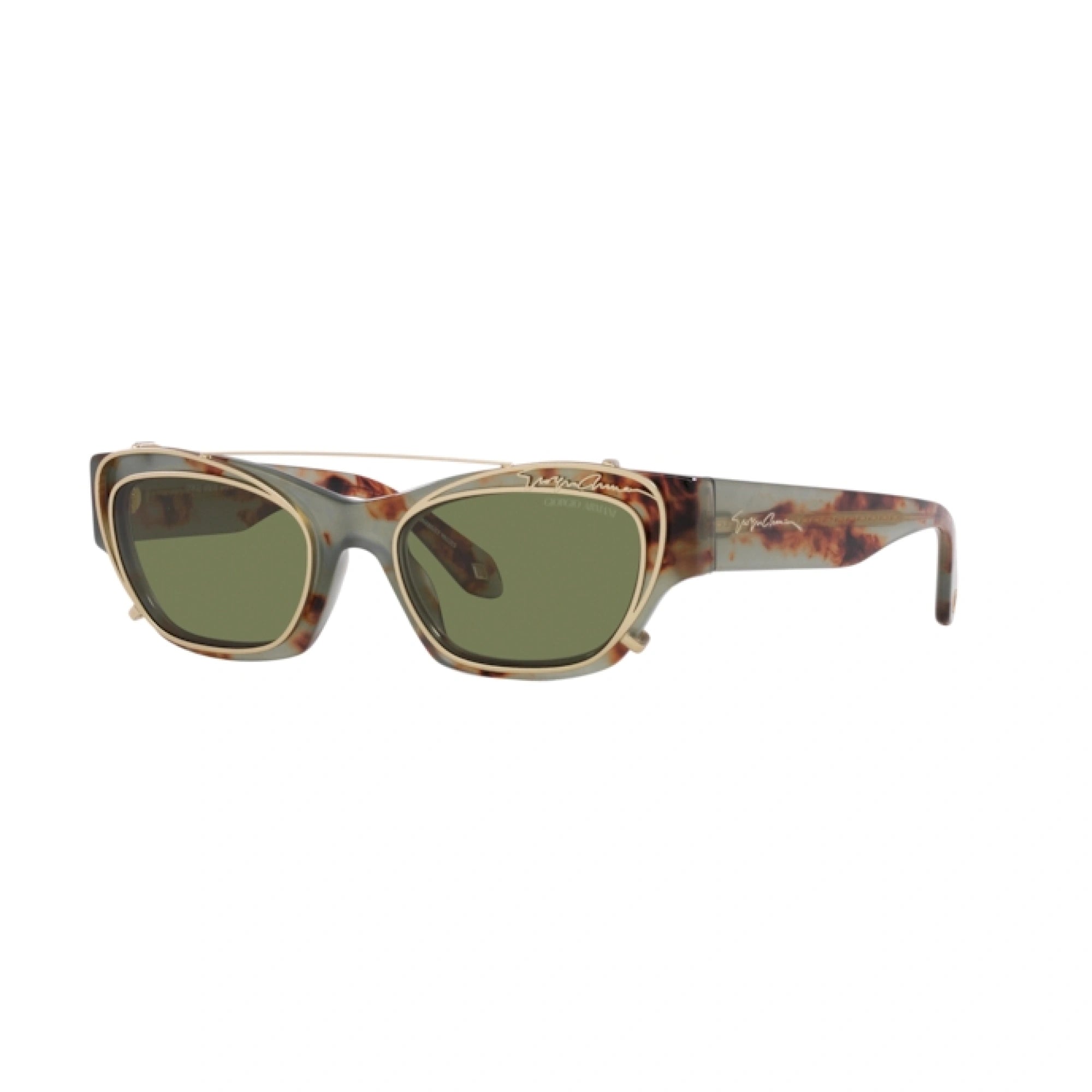 GIORGIO ARMANI AR 8185U - 59771W AVANA VERDE | OCCHIALE DA SOLE DONNA | CALIBRO 50