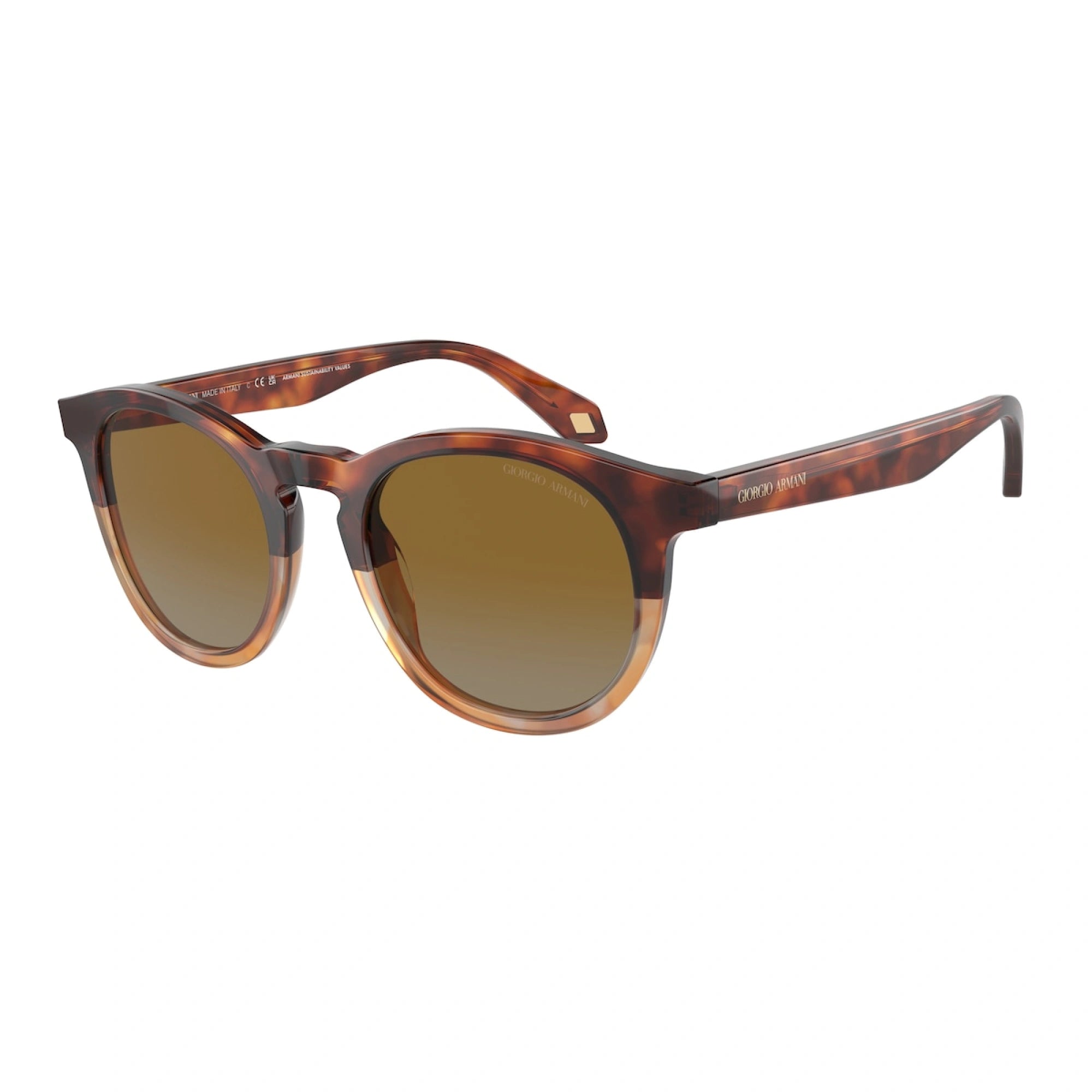 GIORGIO ARMANI AR 8192 - 6034B2 AVANA ROSSO/AVANA MIELE | OCCHIALE DA SOLE UOMO | CALIBRO 50