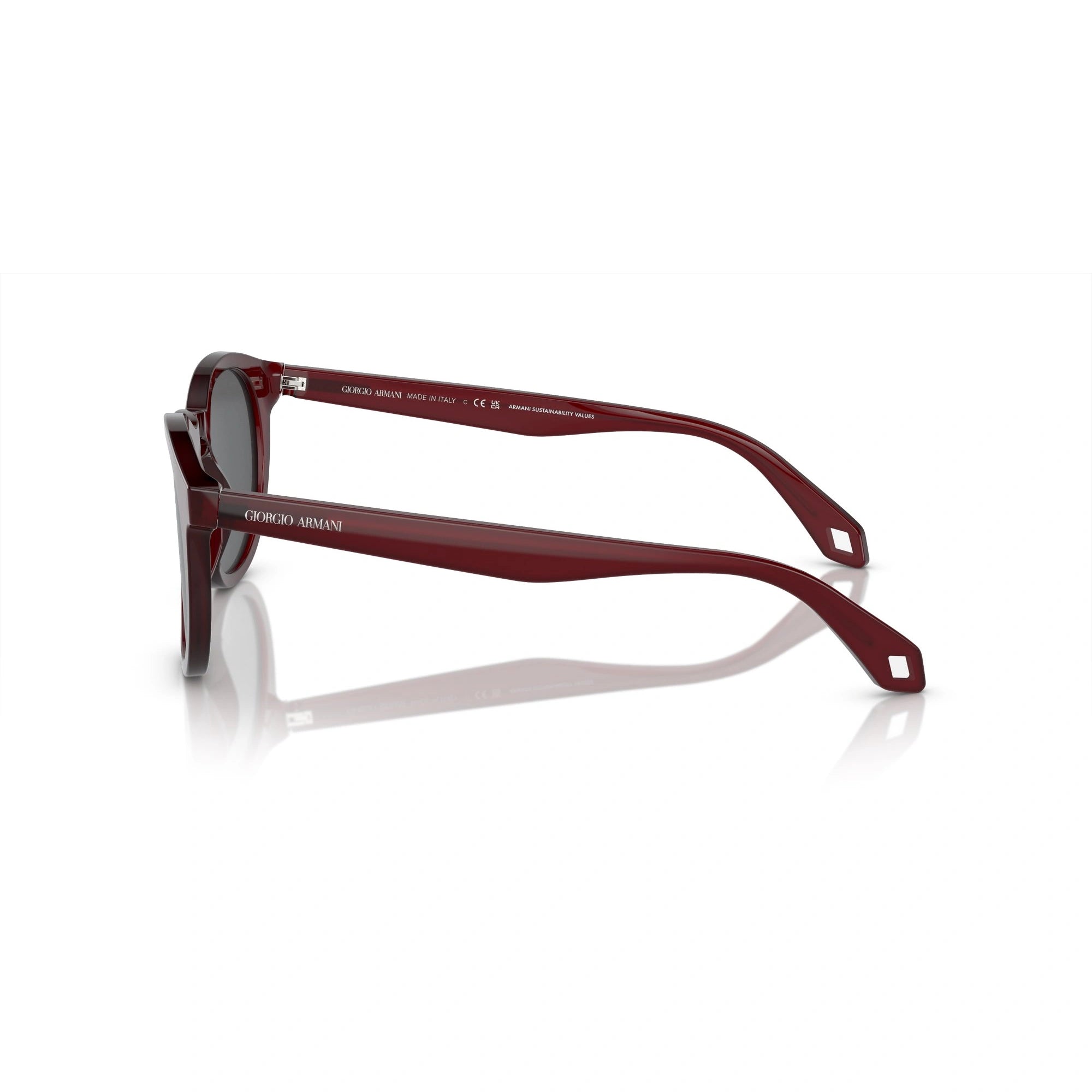 GIORGIO ARMANI AR 8192 - 6045B1 BORDEAUX OPALINO | OCCHIALE DA SOLE UOMO | CALIBRO 50