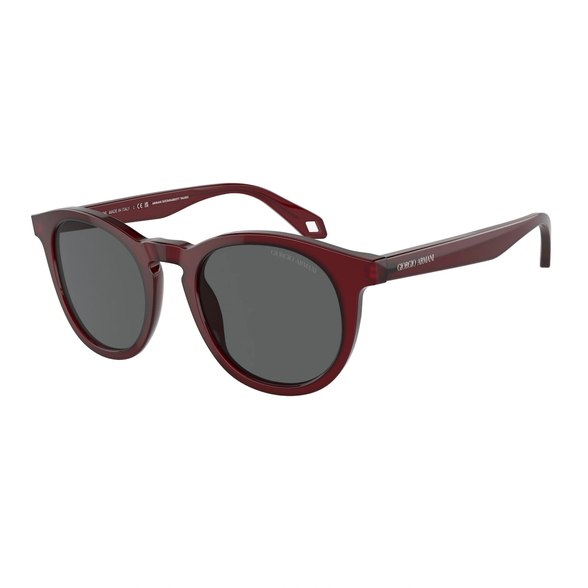 GIORGIO ARMANI AR 8192 - 6045B1 BORDEAUX OPALINO | OCCHIALE DA SOLE UOMO | CALIBRO 50