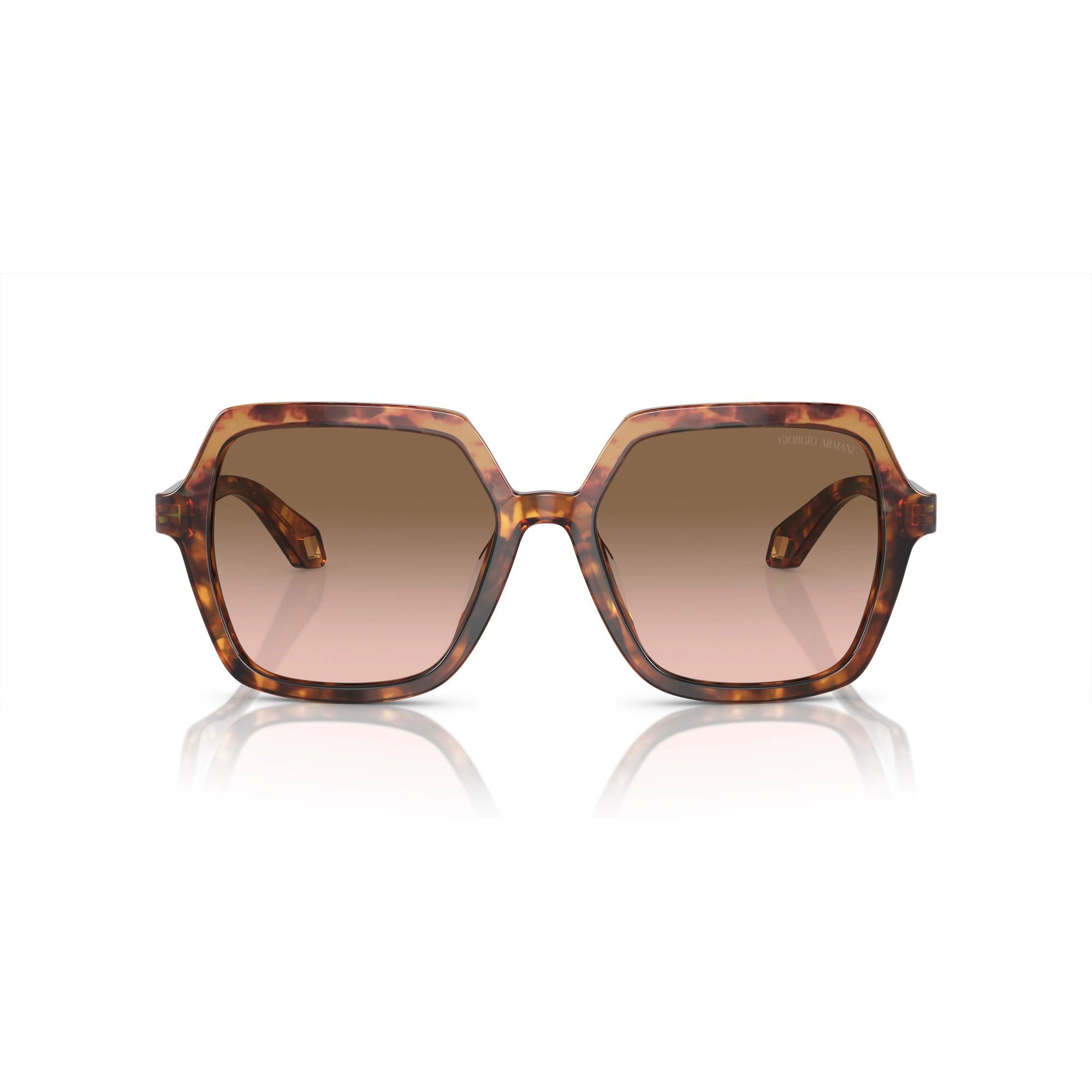 GIORGIO ARMANI AR 8193U - 603351 AVANA ARANCIO/AVANA ROSSO | OCCHIALE DA SOLE DONNA | CALIBRO 55