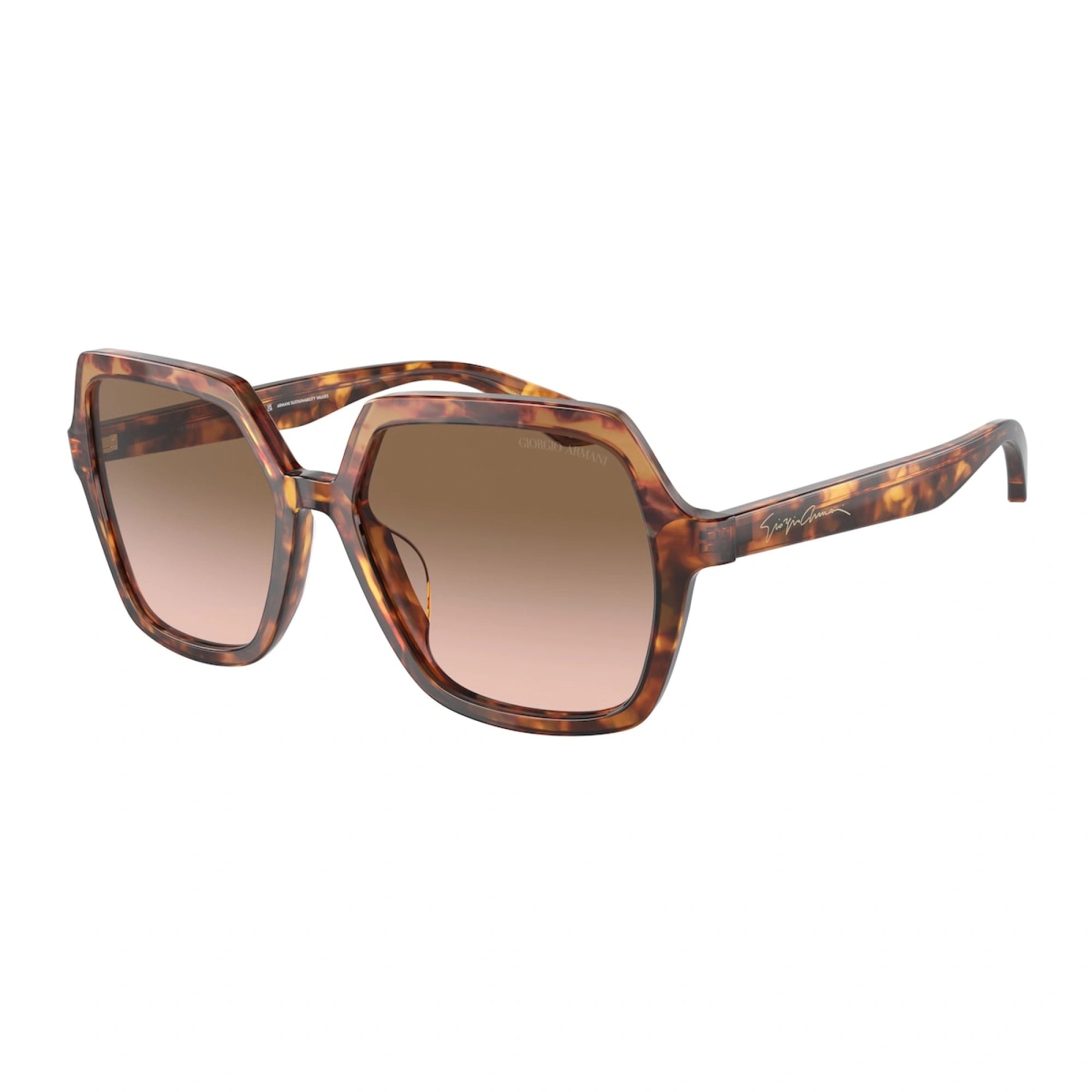 GIORGIO ARMANI AR 8193U - 603351 AVANA ARANCIO/AVANA ROSSO | OCCHIALE DA SOLE DONNA | CALIBRO 55