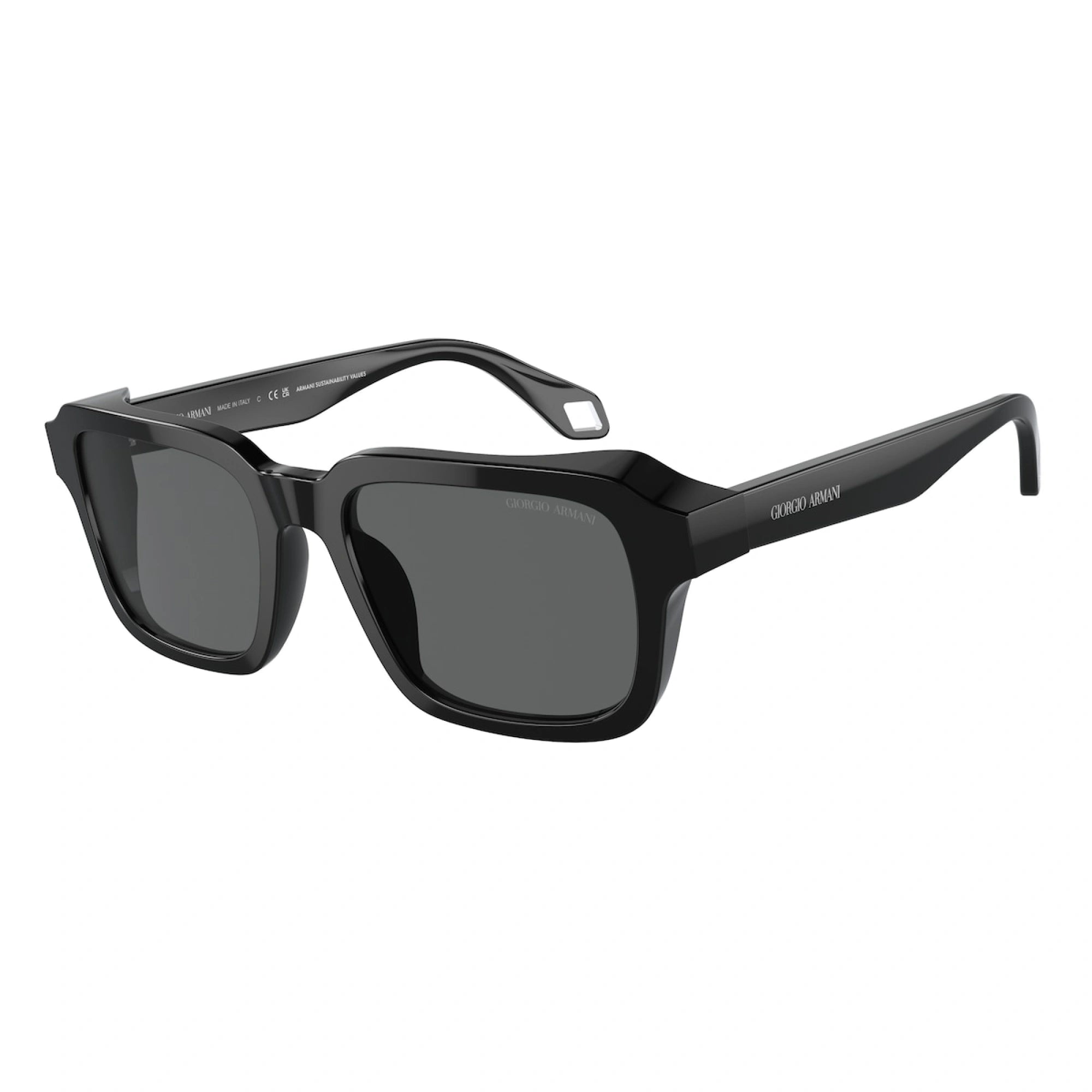 GIORGIO ARMANI AR 8194U - 5875B1 NERO | OCCHIALE DA SOLE UOMO | CALIBRO 53
