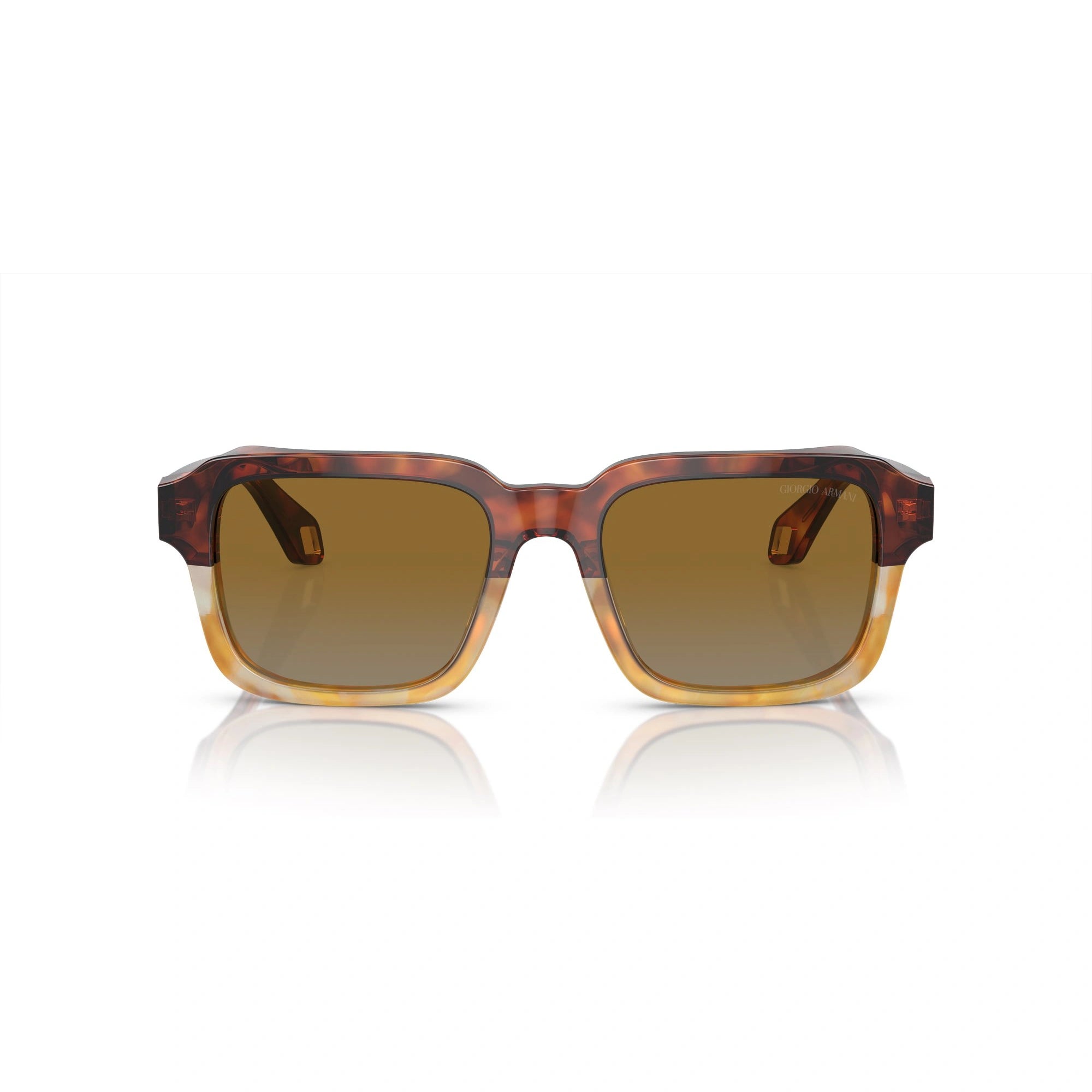 GIORGIO ARMANI AR 8194U - 6034B2 AVANA ROSSO/AVANA MIELE | OCCHIALE DA SOLE UOMO | CALIBRO 53