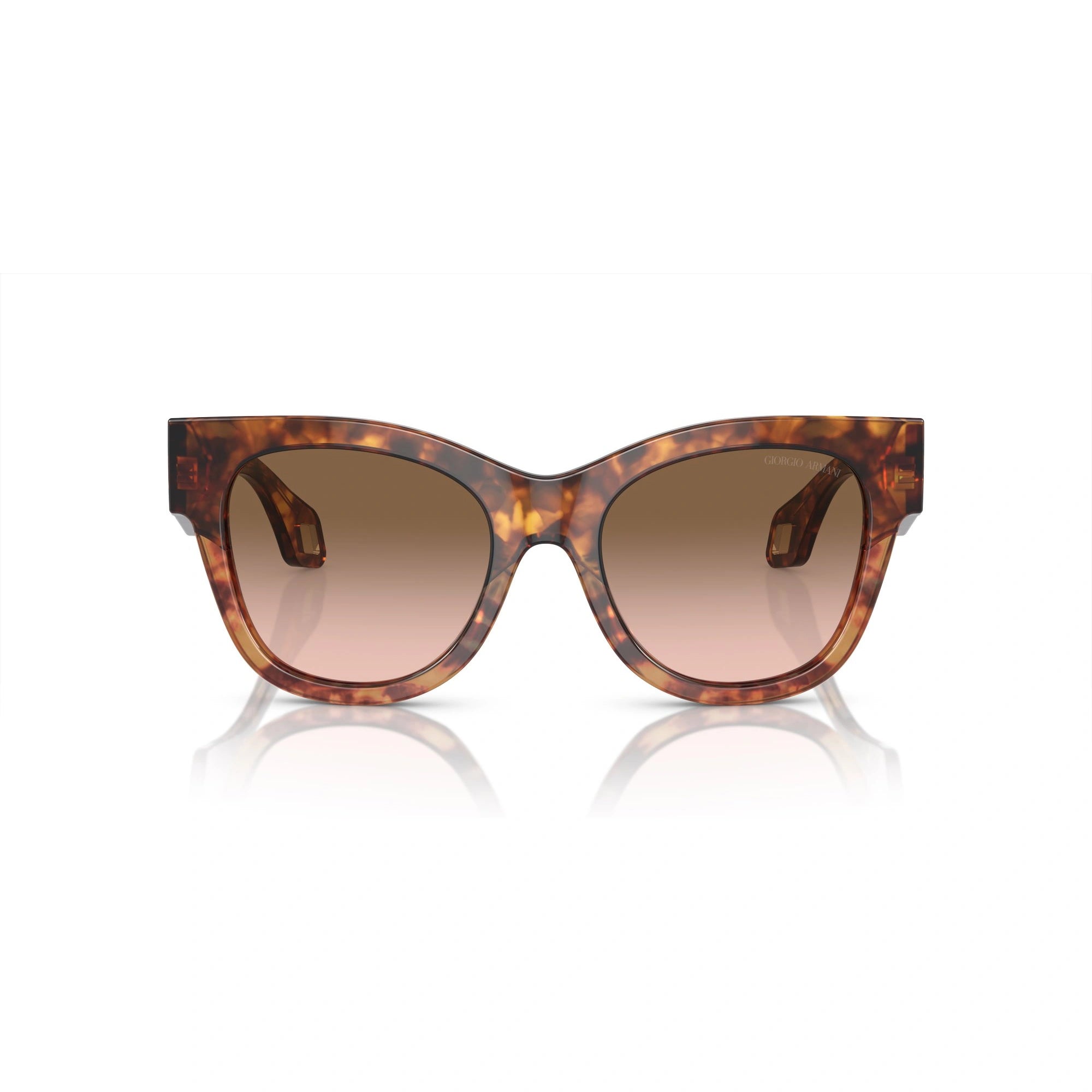 GIORGIO ARMANI AR 8195U - 603351 AVANA ROSSO/AVANA ARANCIO | OCCHIALE DA SOLE DONNA | CALIBRO 51