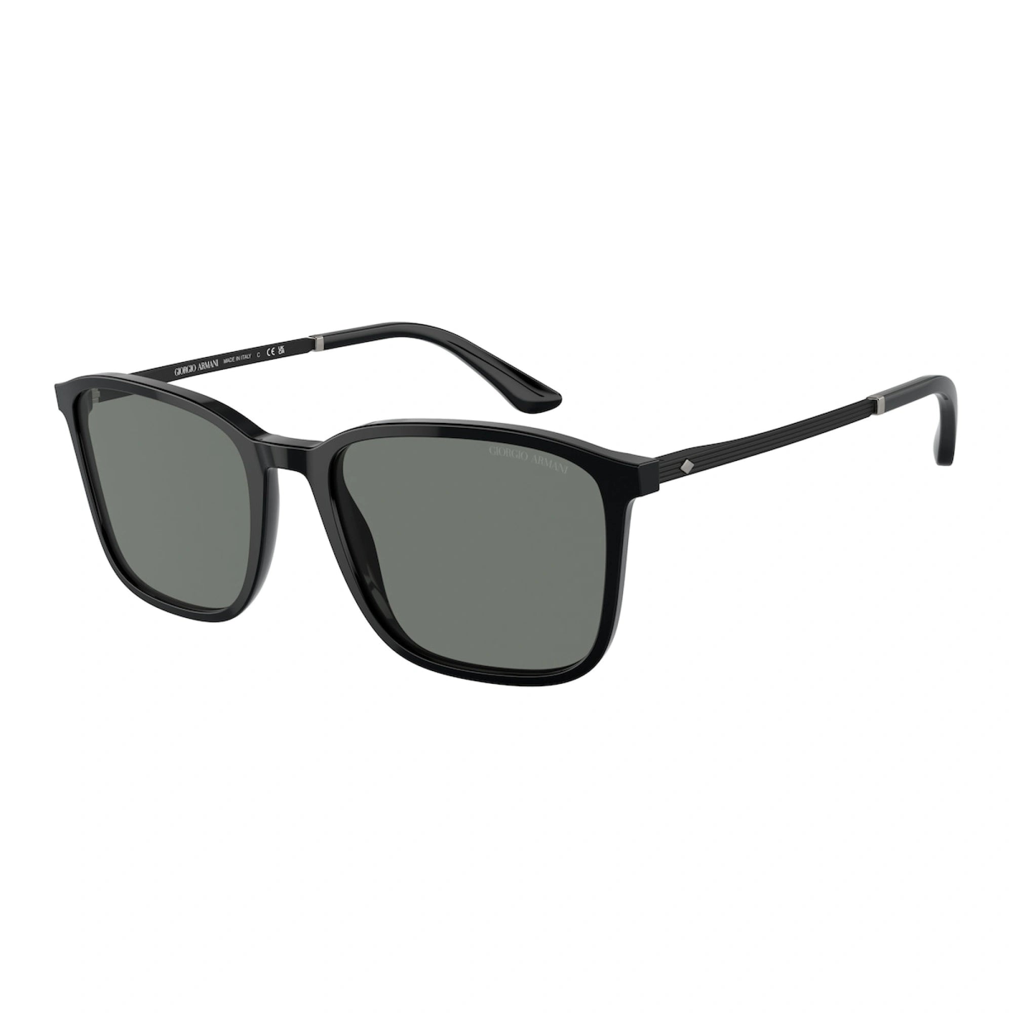 GIORGIO ARMANI AR 8197 - 5001/1 NERO | OCCHIALE DA SOLE UOMO | CALIBRO 55