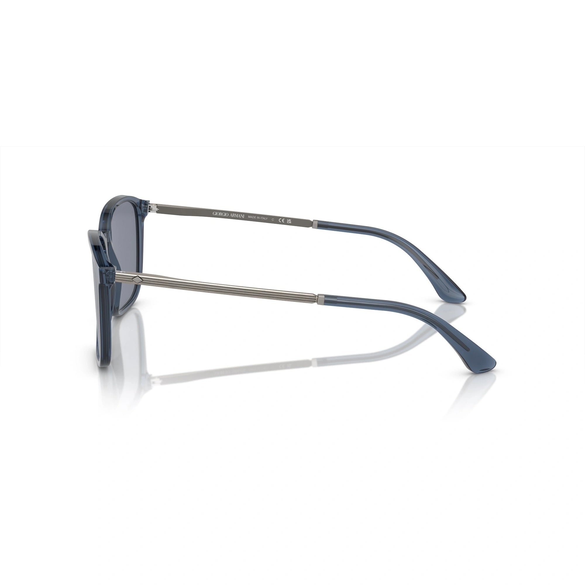 GIORGIO ARMANI AR 8197 - 603519 BLU TRASPARENTE | OCCHIALE DA SOLE UOMO | CALIBRO 55