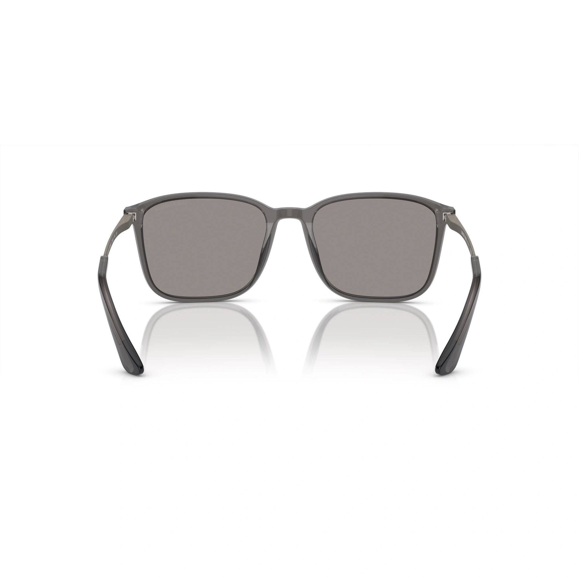 GIORGIO ARMANI AR 8197 - 6036M3 GRIGIO TRASPARENTE | OCCHIALE DA SOLE UOMO | CALIBRO 55