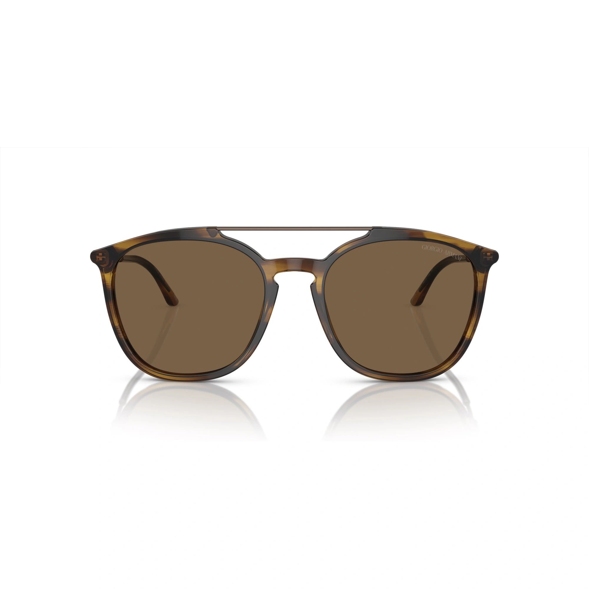 GIORGIO ARMANI AR 8198 - 603773 MARRONE STRIATO | OCCHIALE DA SOLE UOMO | CALIBRO 54