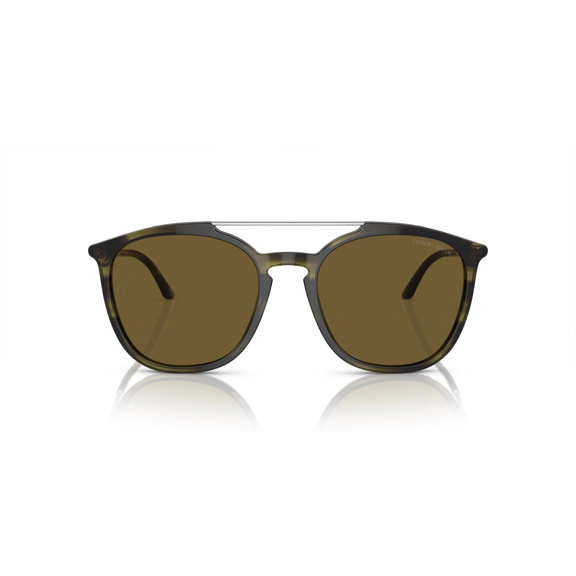 GIORGIO ARMANI AR 8198 - 603873 VERDE STRIATO | OCCHIALE DA SOLE UOMO | CALIBRO 54