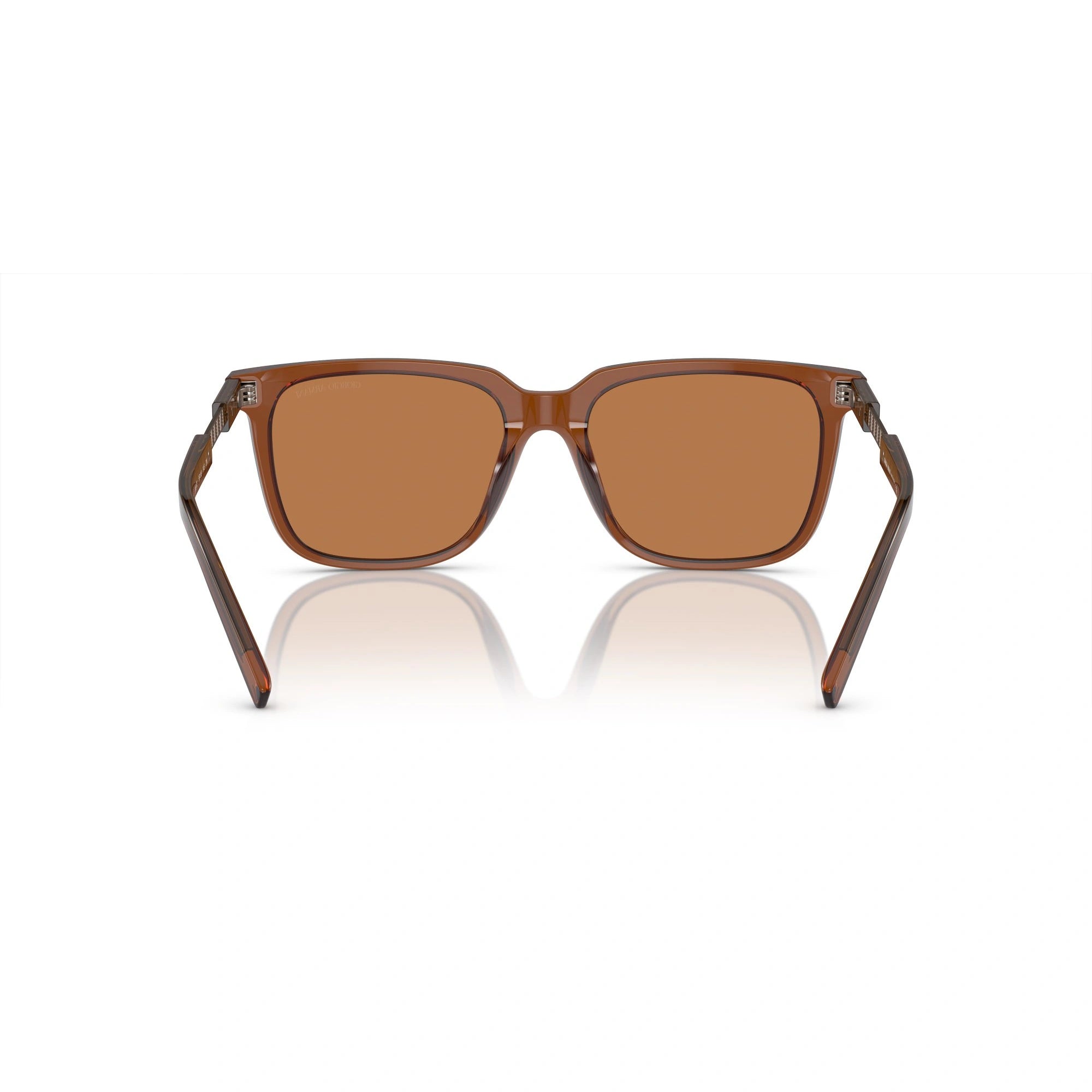 GIORGIO ARMANI AR 8202U - 604973 MARRONE TRASPARENTE | OCCHIALE DA SOLE UOMO | CALIBRO 55