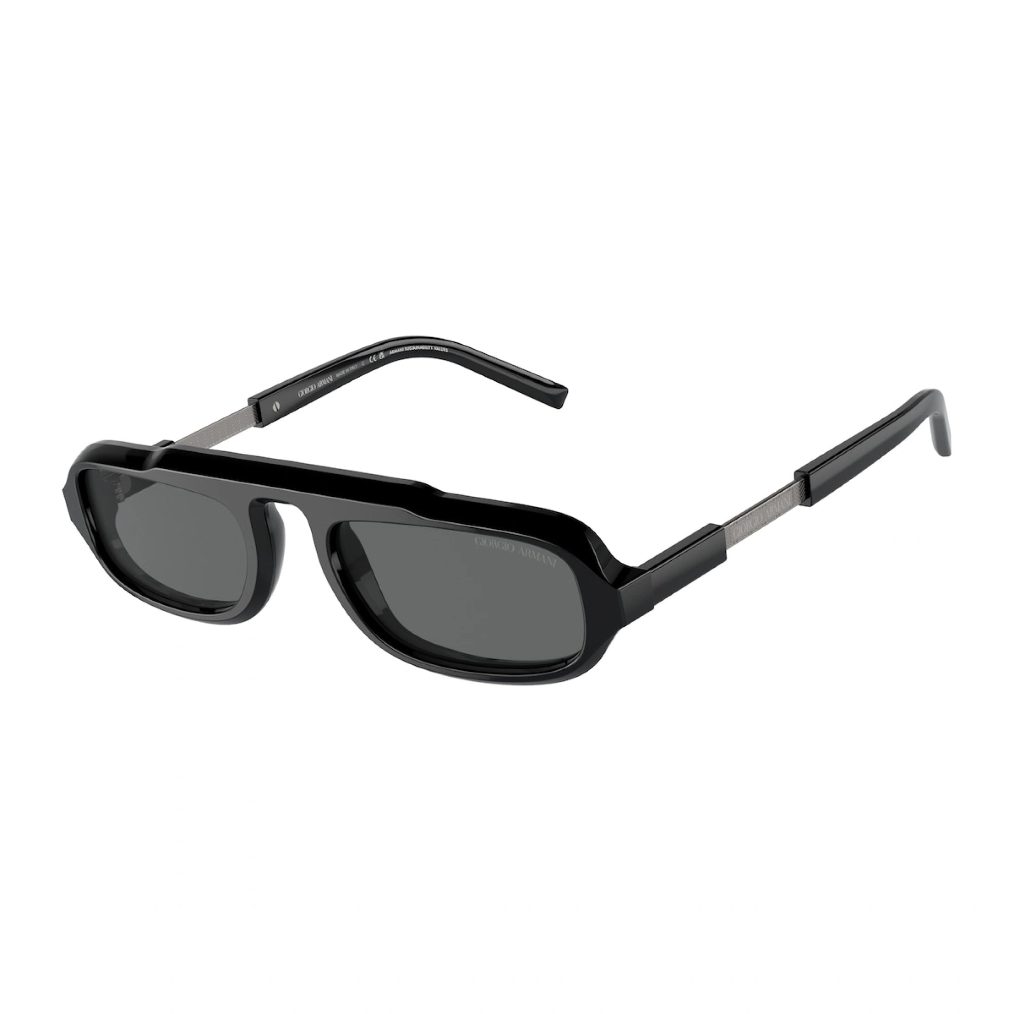 GIORGIO ARMANI AR 8203 - 587587 NERO | OCCHIALE DA SOLE UOMO | CALIBRO 51