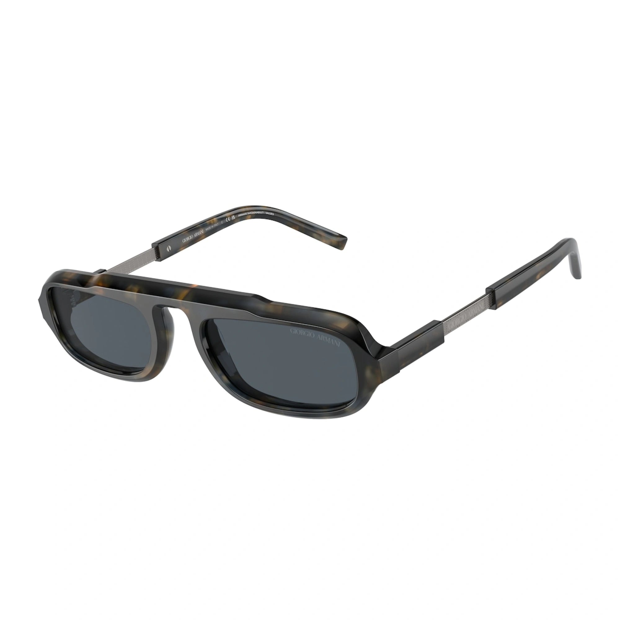 GIORGIO ARMANI AR 8203 - 604887 AVANA BLU | OCCHIALE DA SOLE UOMO | CALIBRO 51