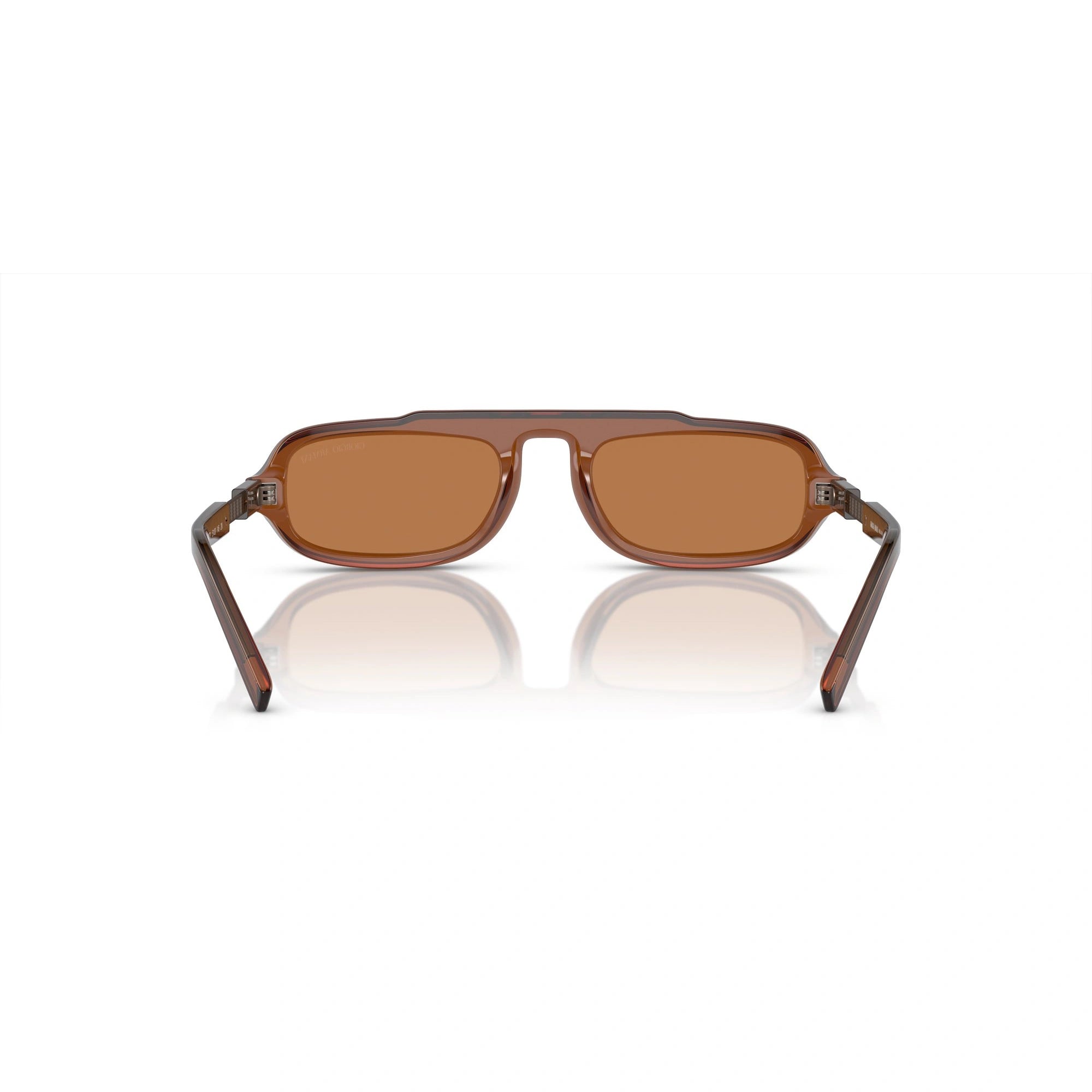 GIORGIO ARMANI AR 8203 - 604973 MARRONE TRASPARENTE | OCCHIALE DA SOLE UOMO | CALIBRO 51