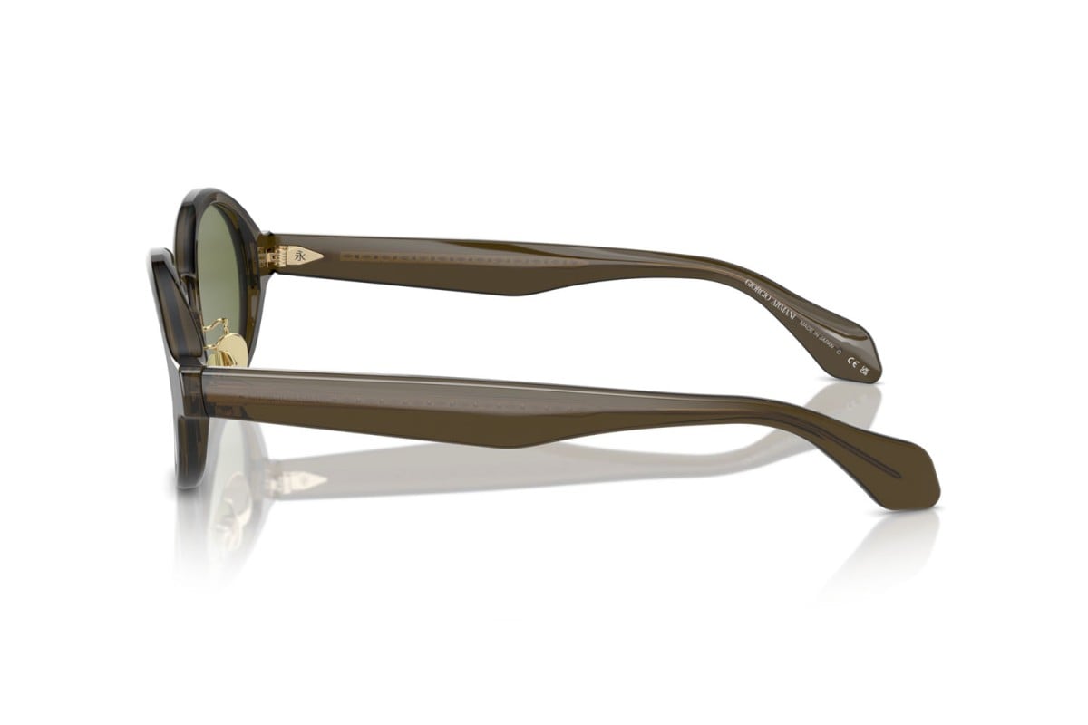 OCCHIALE DA SOLE UOMO | GIORGIO ARMANI AR 8205 - 60612A VERDE TRASPARENTE - CALIBRO 46