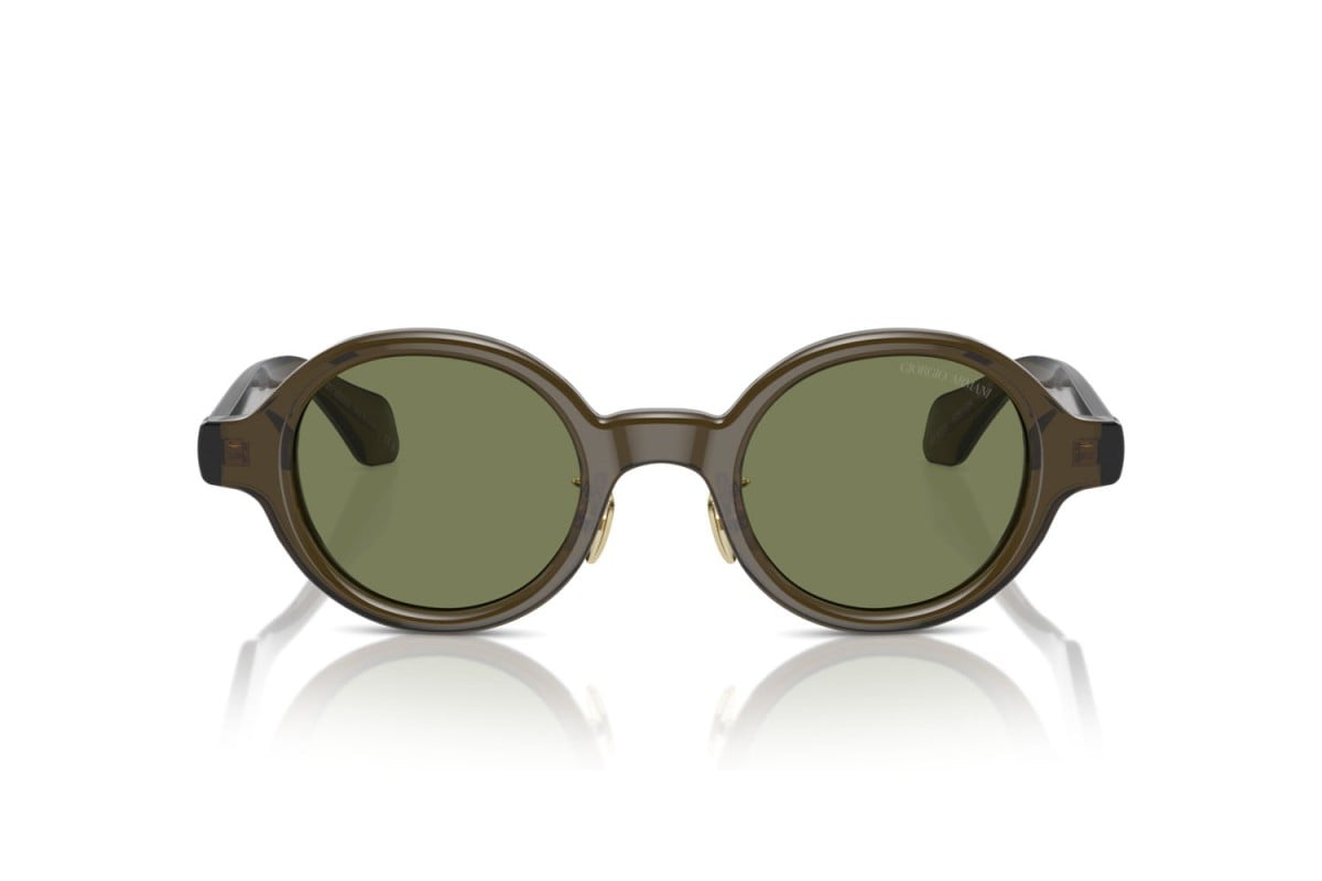 OCCHIALE DA SOLE UOMO | GIORGIO ARMANI AR 8205 - 60612A VERDE TRASPARENTE - CALIBRO 46