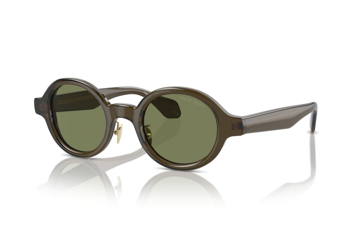 OCCHIALE DA SOLE UOMO | GIORGIO ARMANI AR 8205 - 60612A VERDE TRASPARENTE - CALIBRO 46
