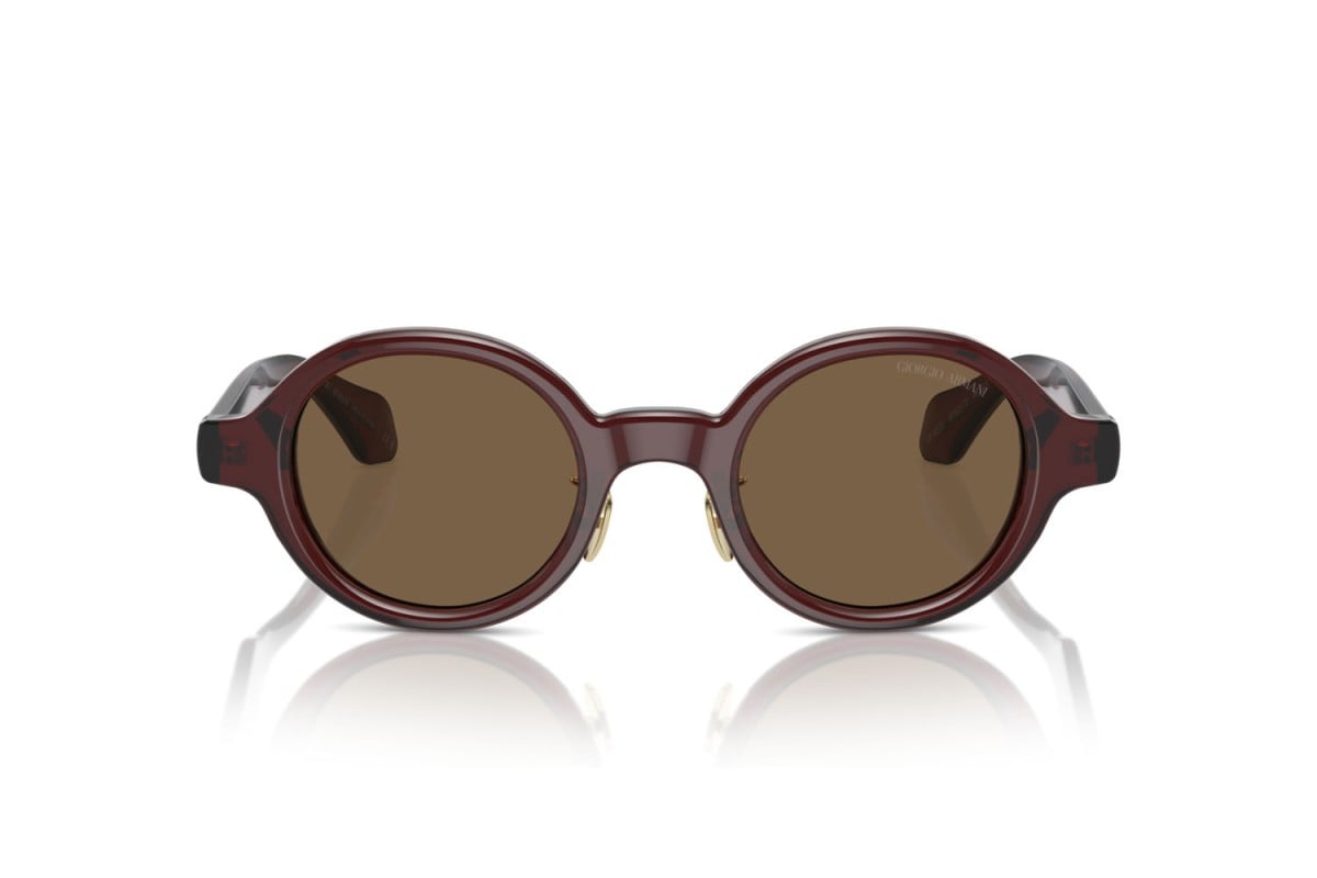 OCCHIALE DA SOLE UOMO | GIORGIO ARMANI AR 8205 - 606273 MARRONE TRASPARENTE - CALIBRO 46